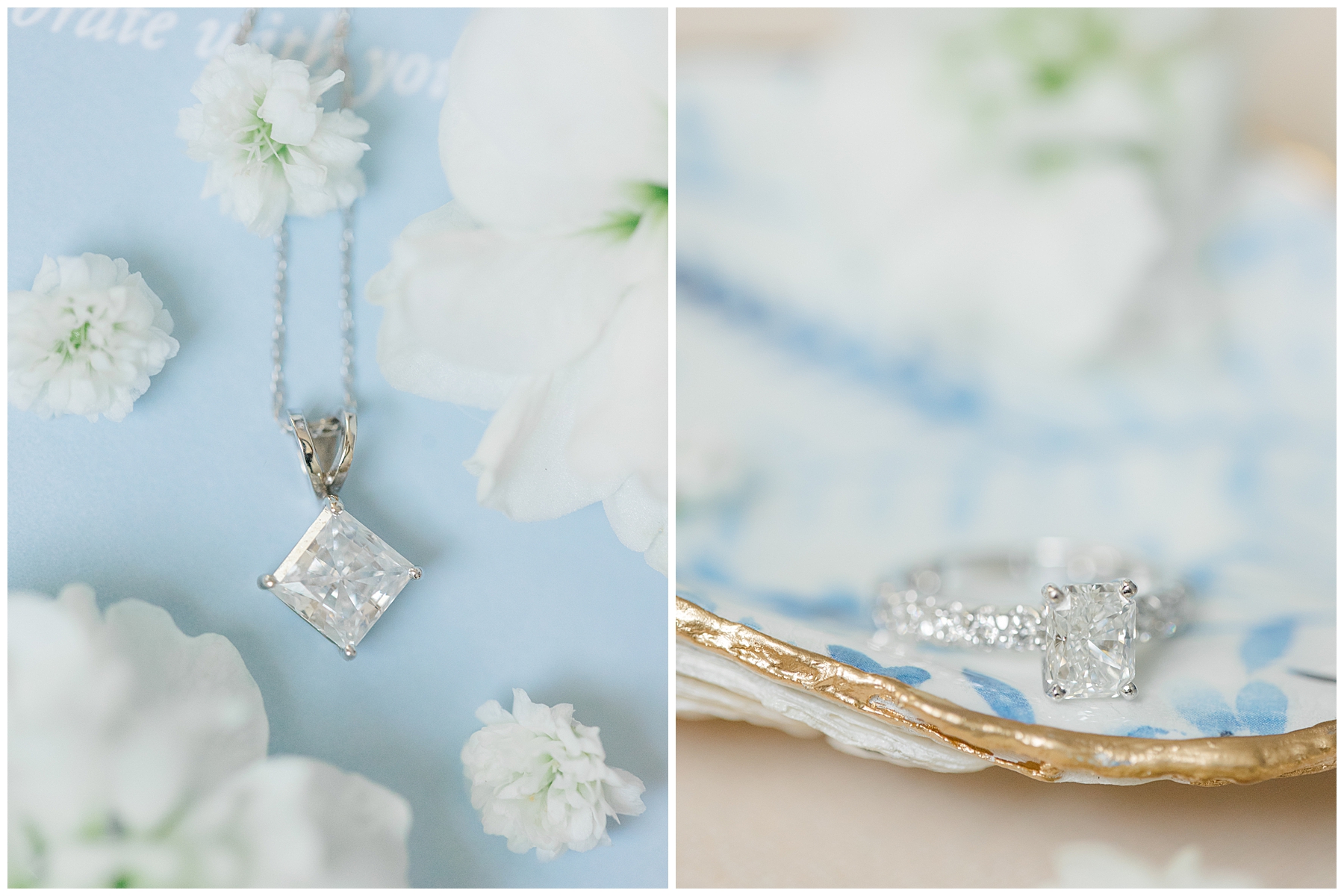 bridal jewelry on special dish 