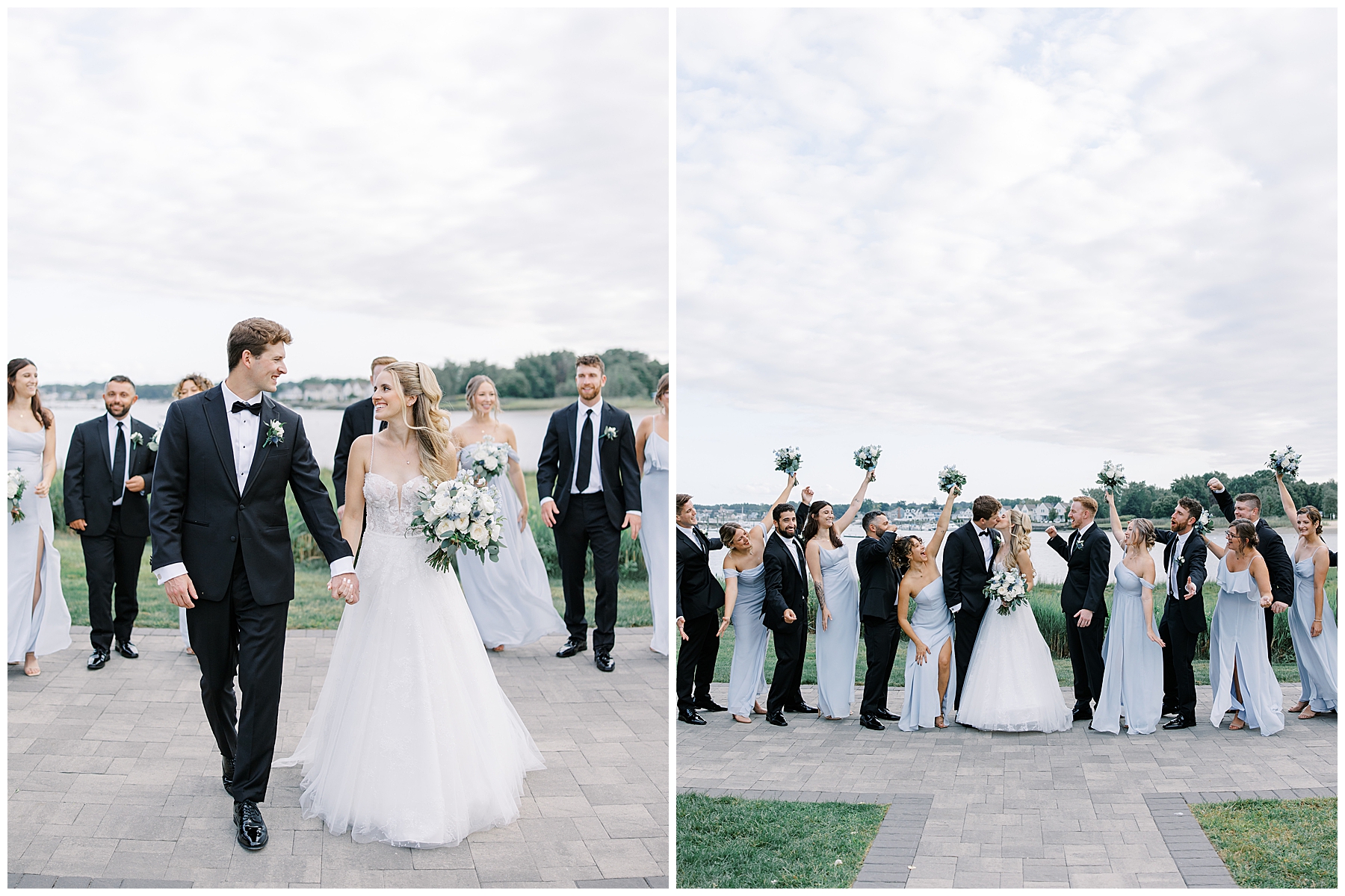 Wedding party portraits from Waterfront Wedding at Danversport on The North Shore