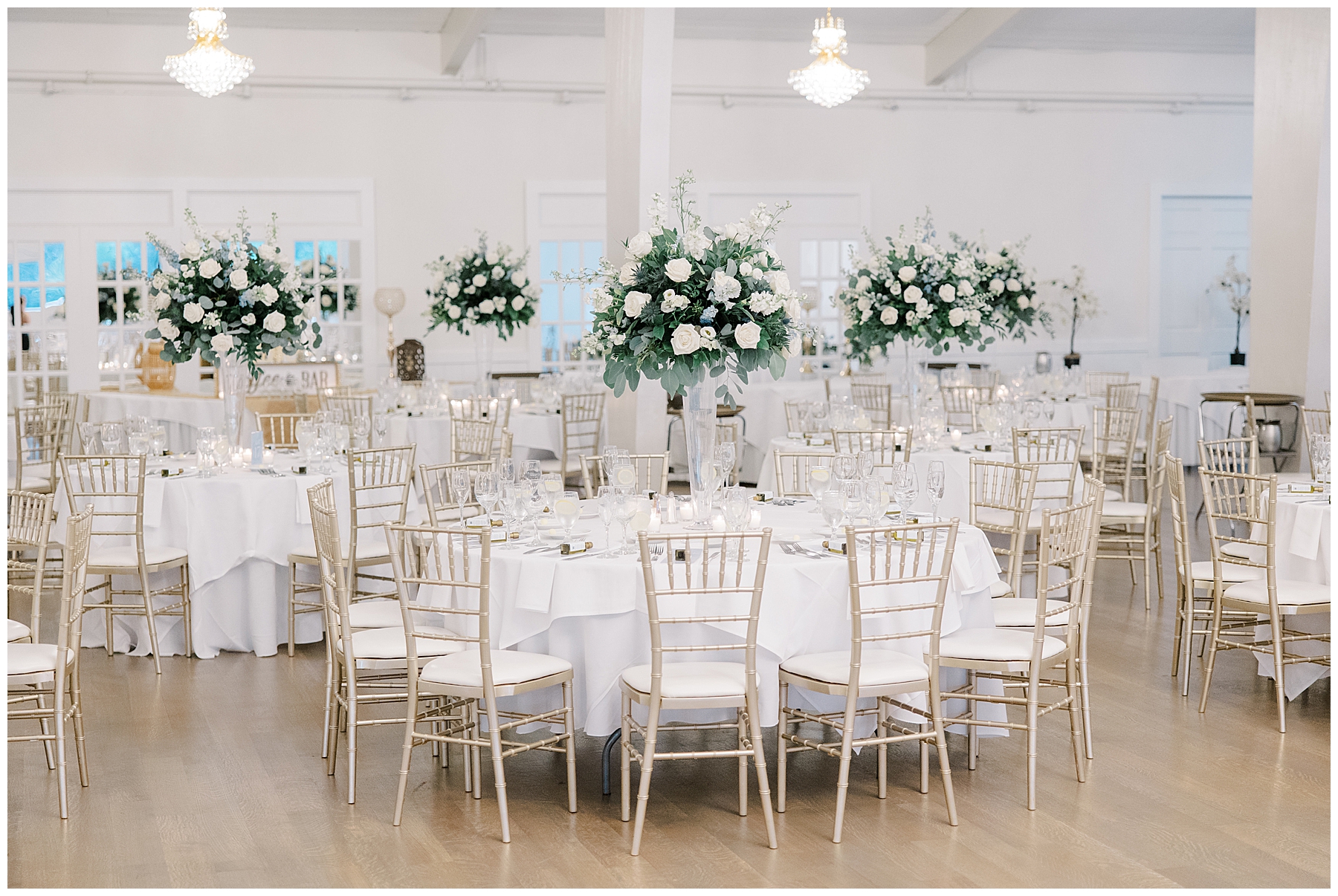 elegant wedding reception at Danversport on The North Shore
