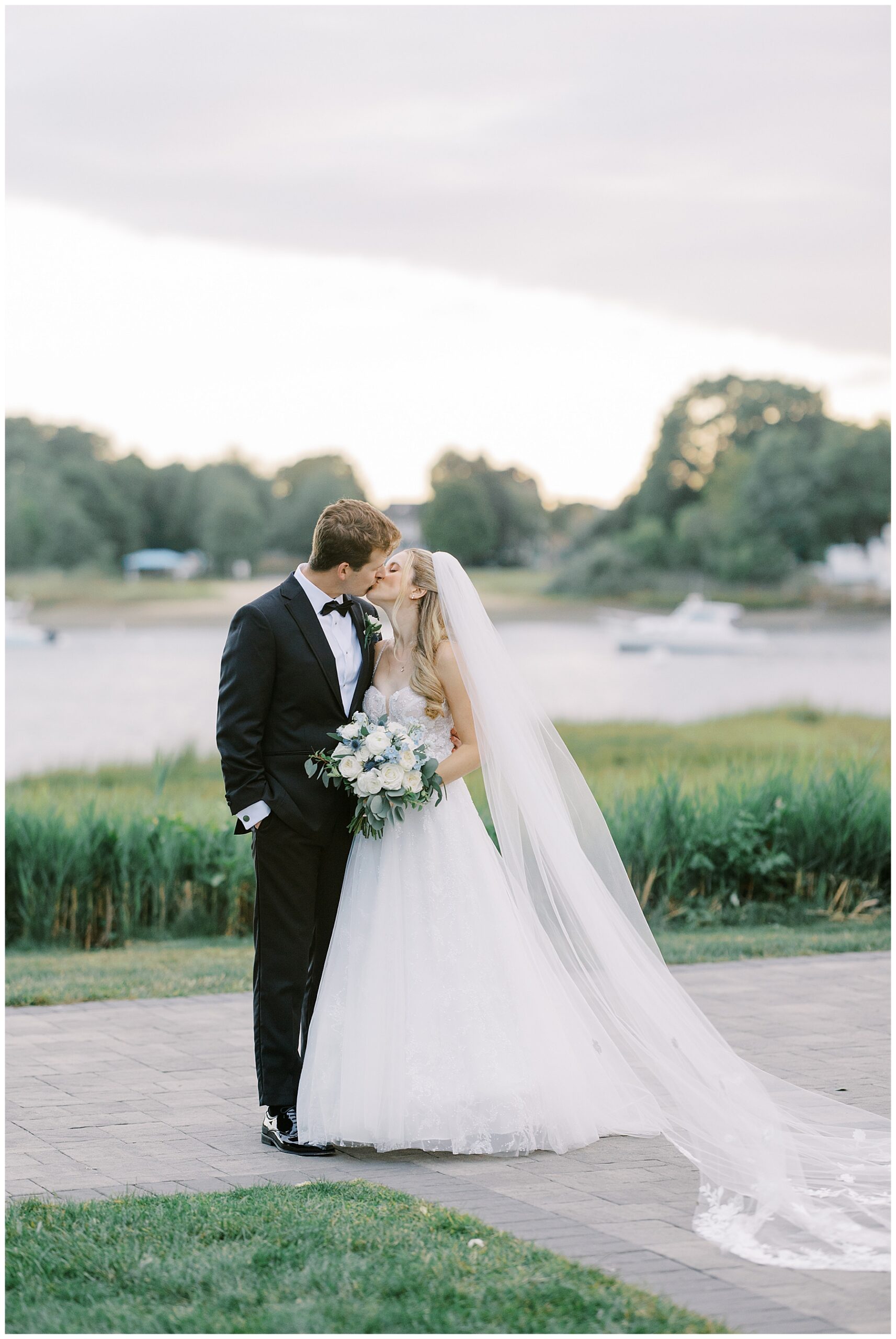 Waterfront Wedding portraits at Danversport on The North Shore