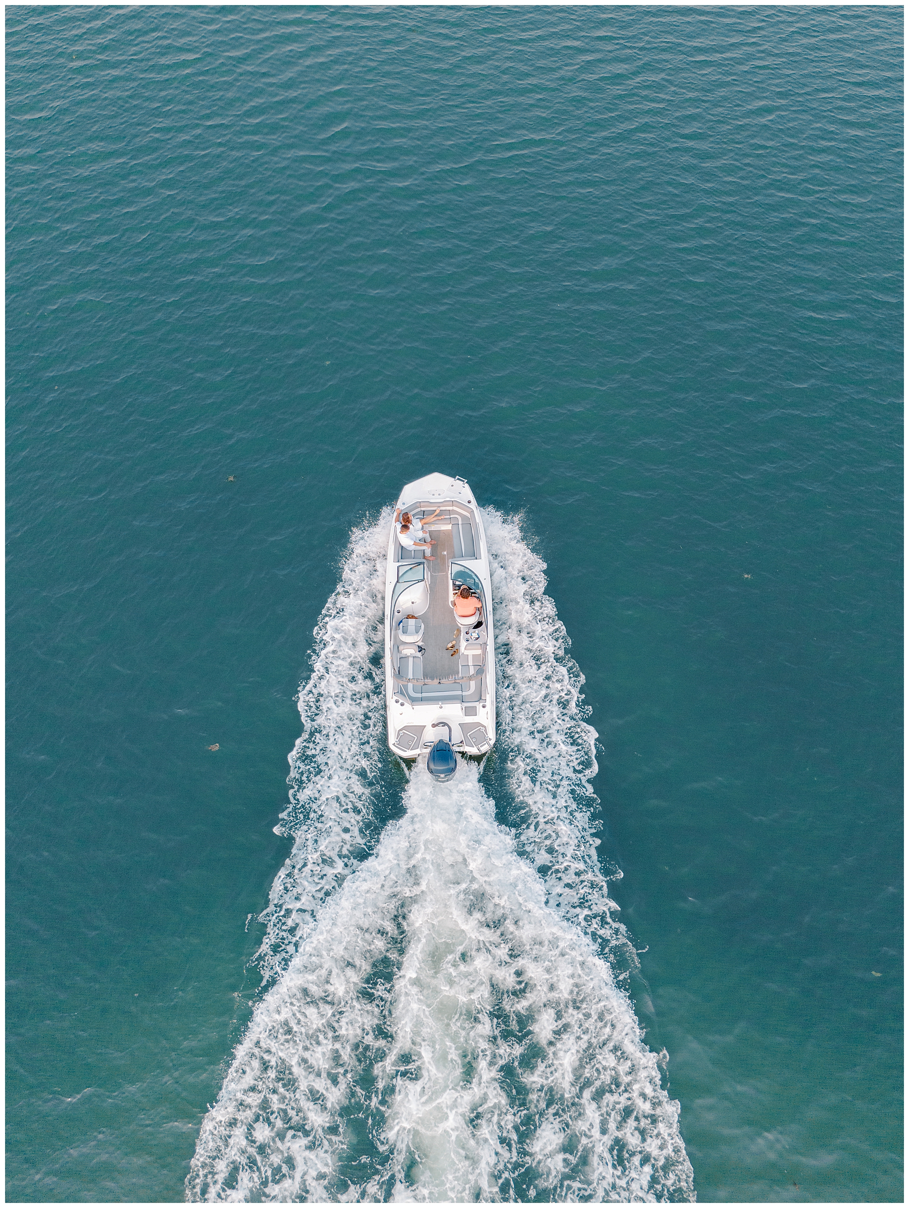 engagement session in Cape Cod on a boat 