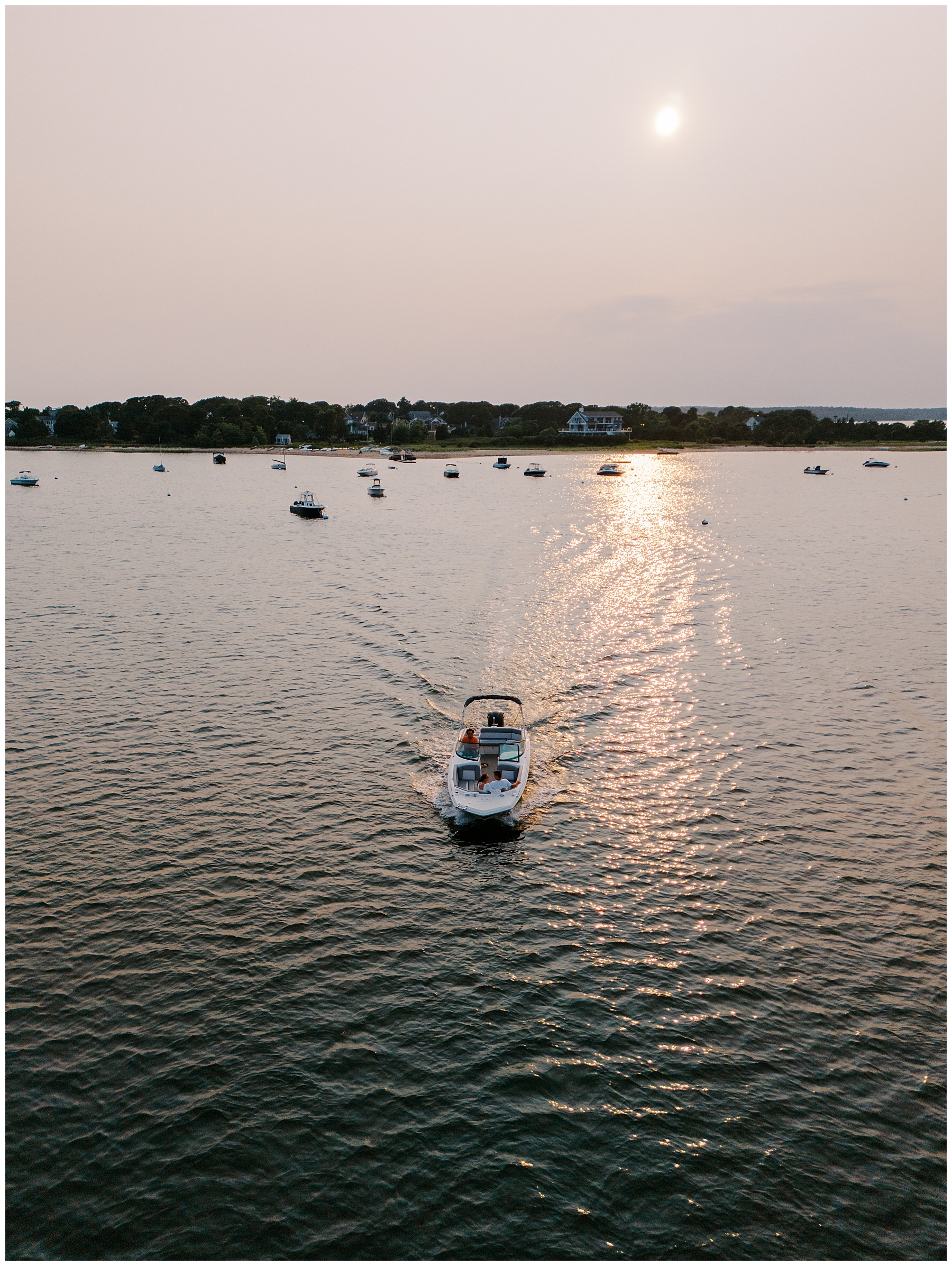 sunset engagement portraits 