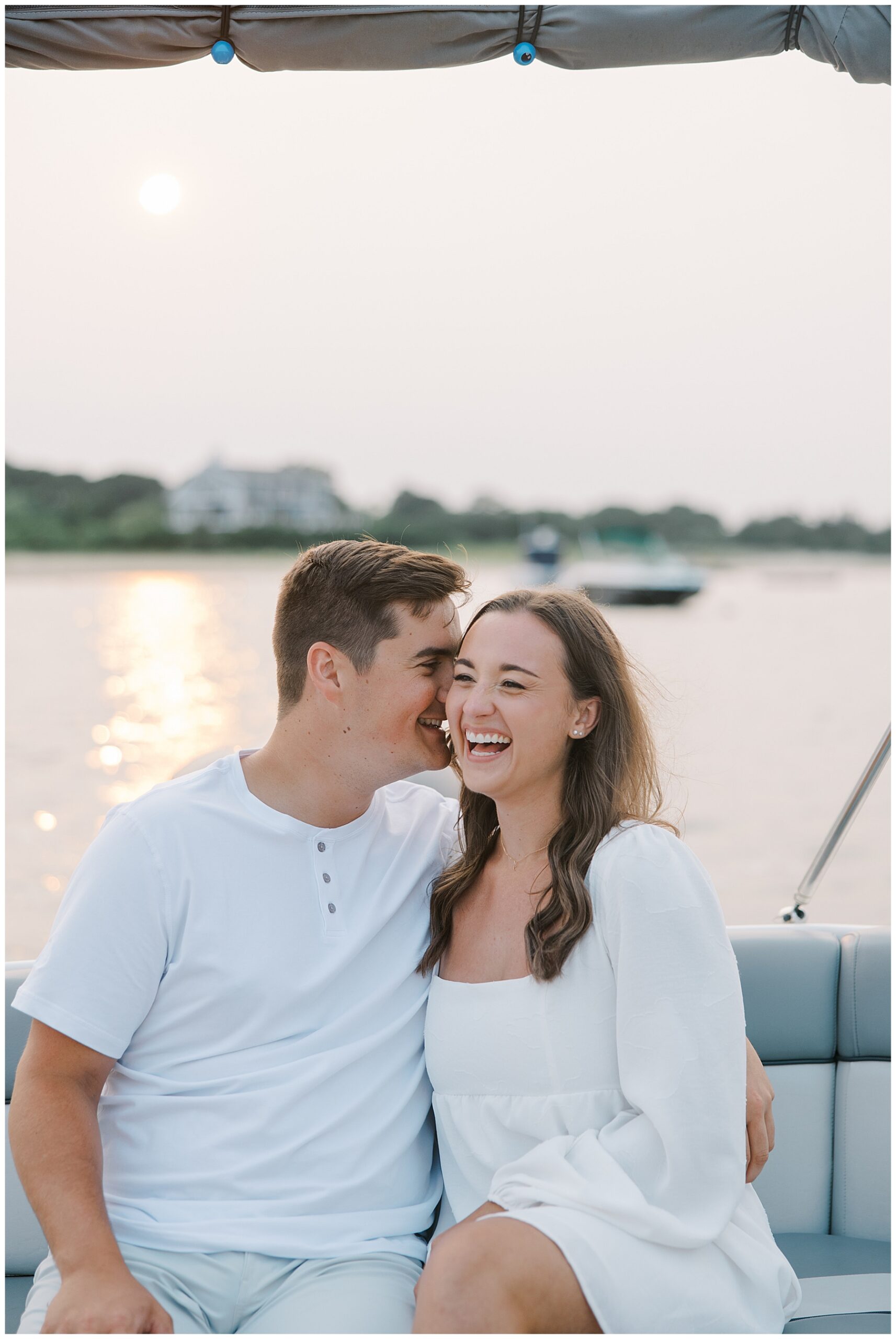 candid engagement portraits in Cape Cod