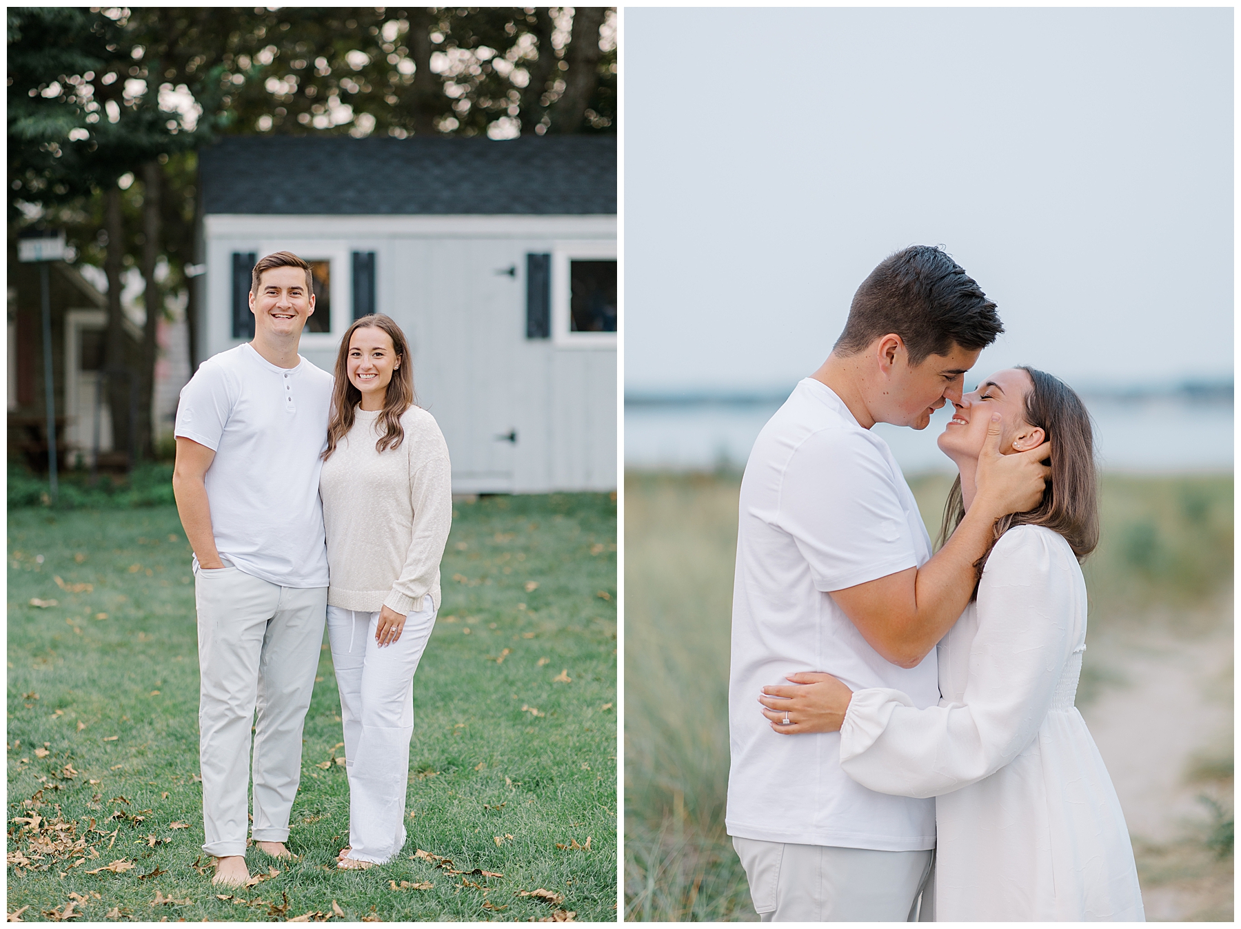 romantic Cape Cod engagement photos 