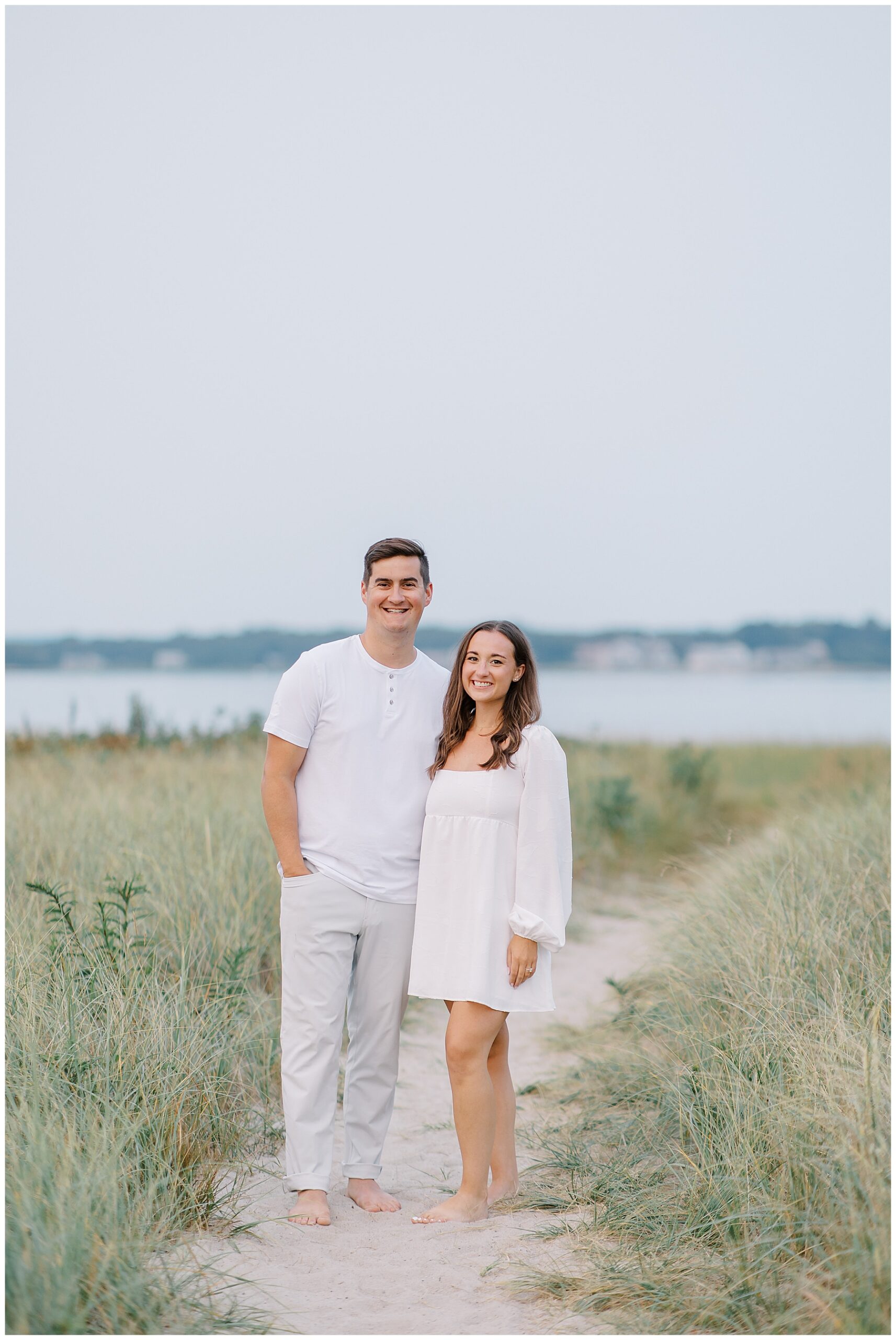 couple on the coast in Cape Cod