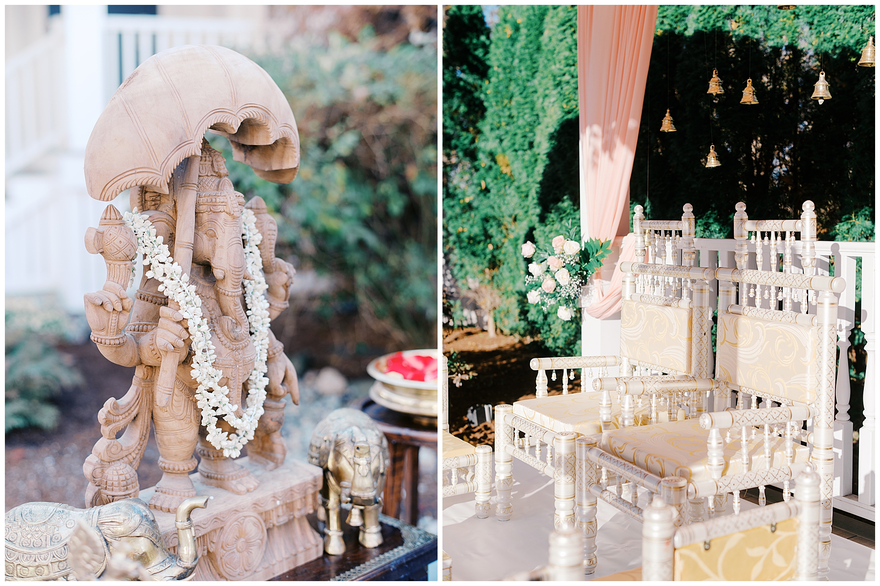 outdoor wedding ceremony at Saphire Estate