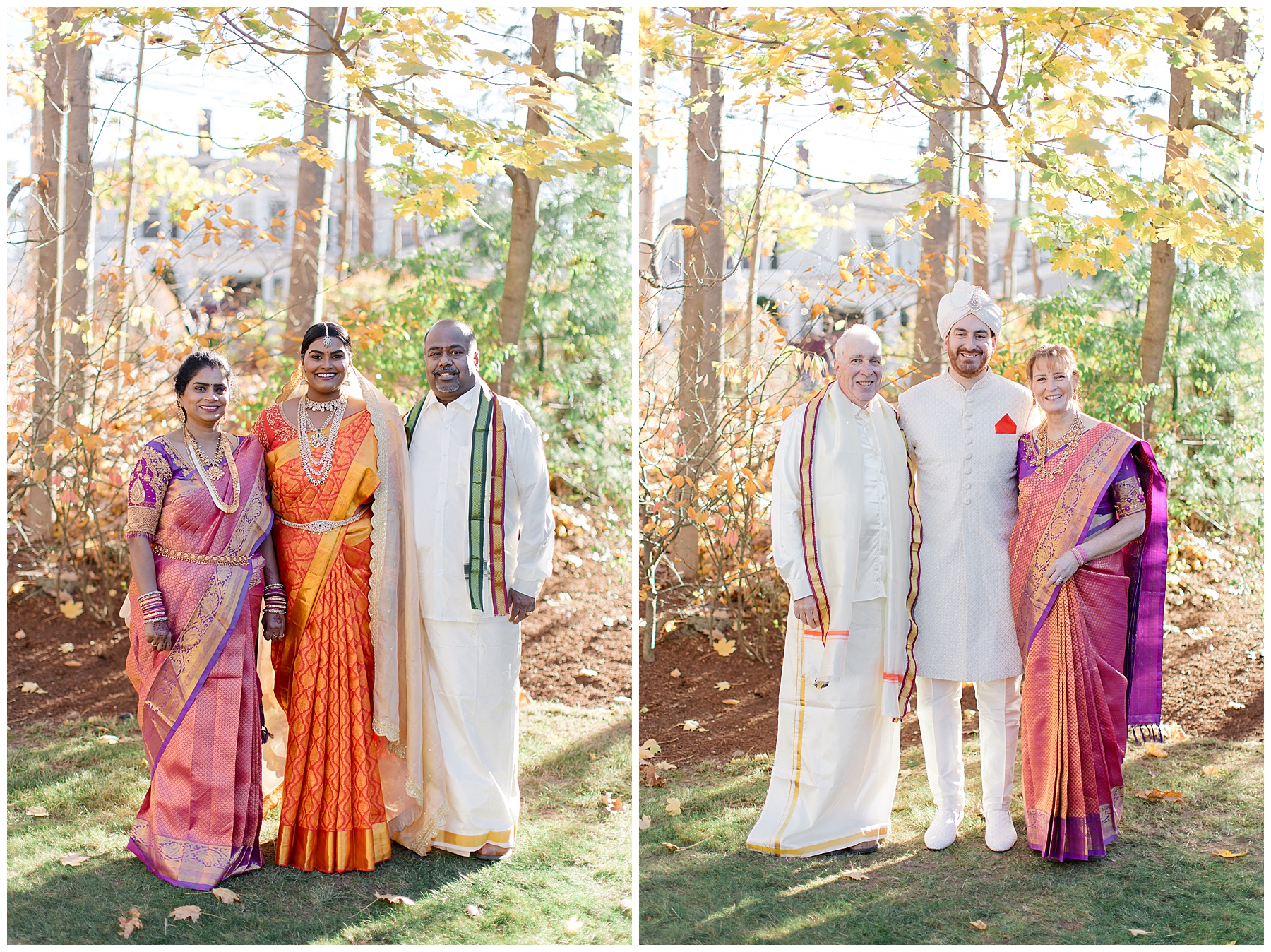 family portraits from South Indian Wedding