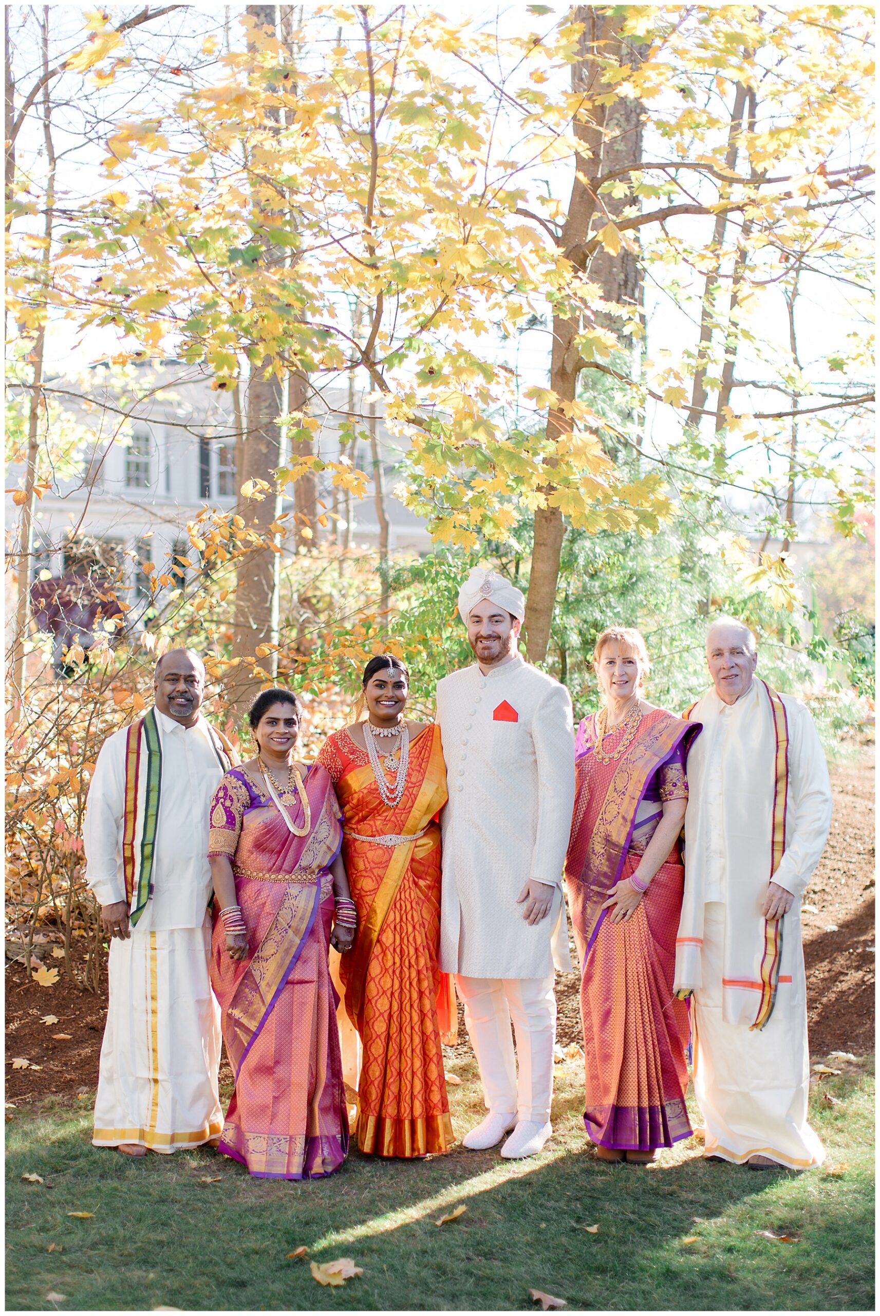 family wedding portraits from South Indian wedding