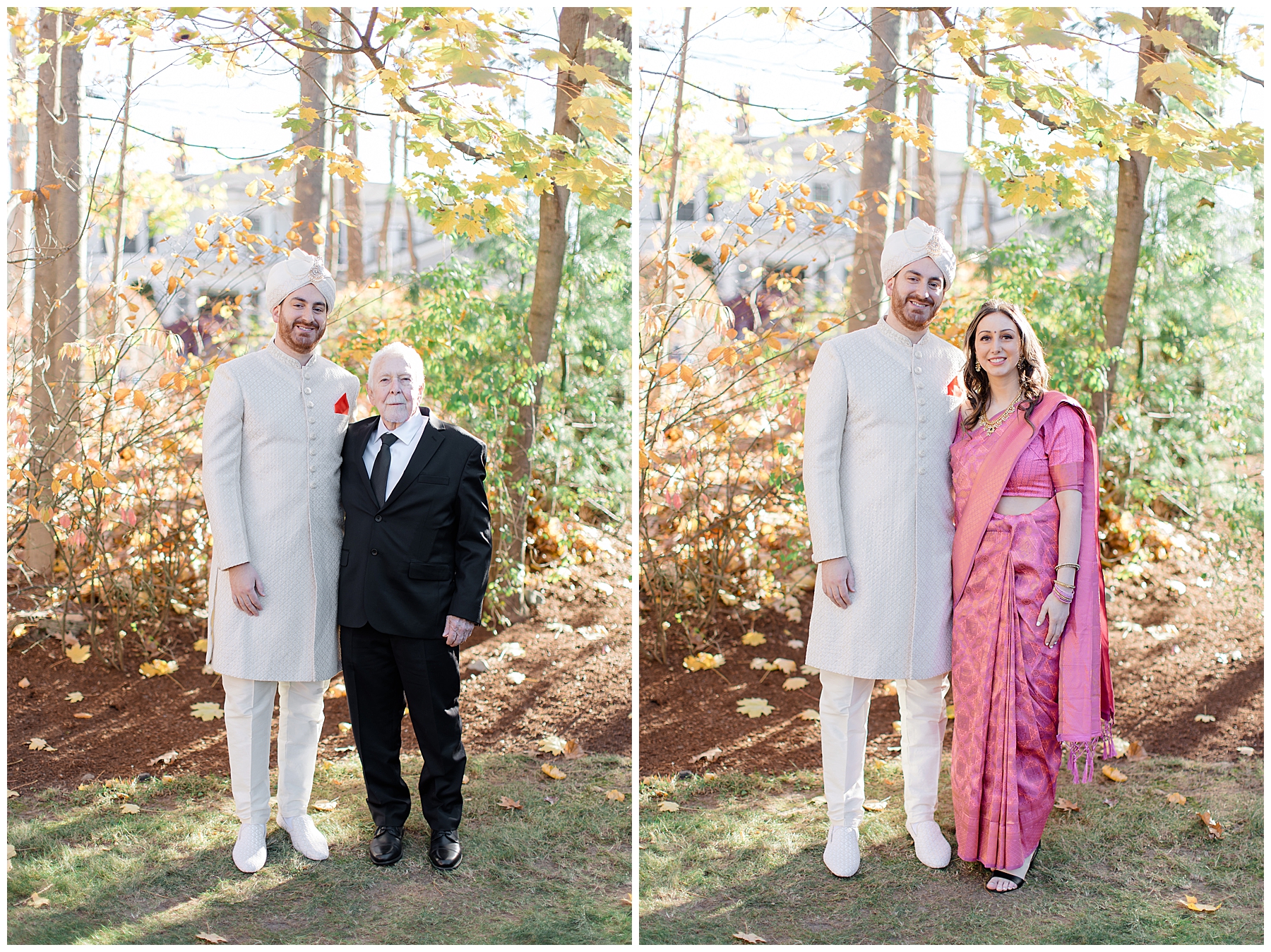 groom with family members