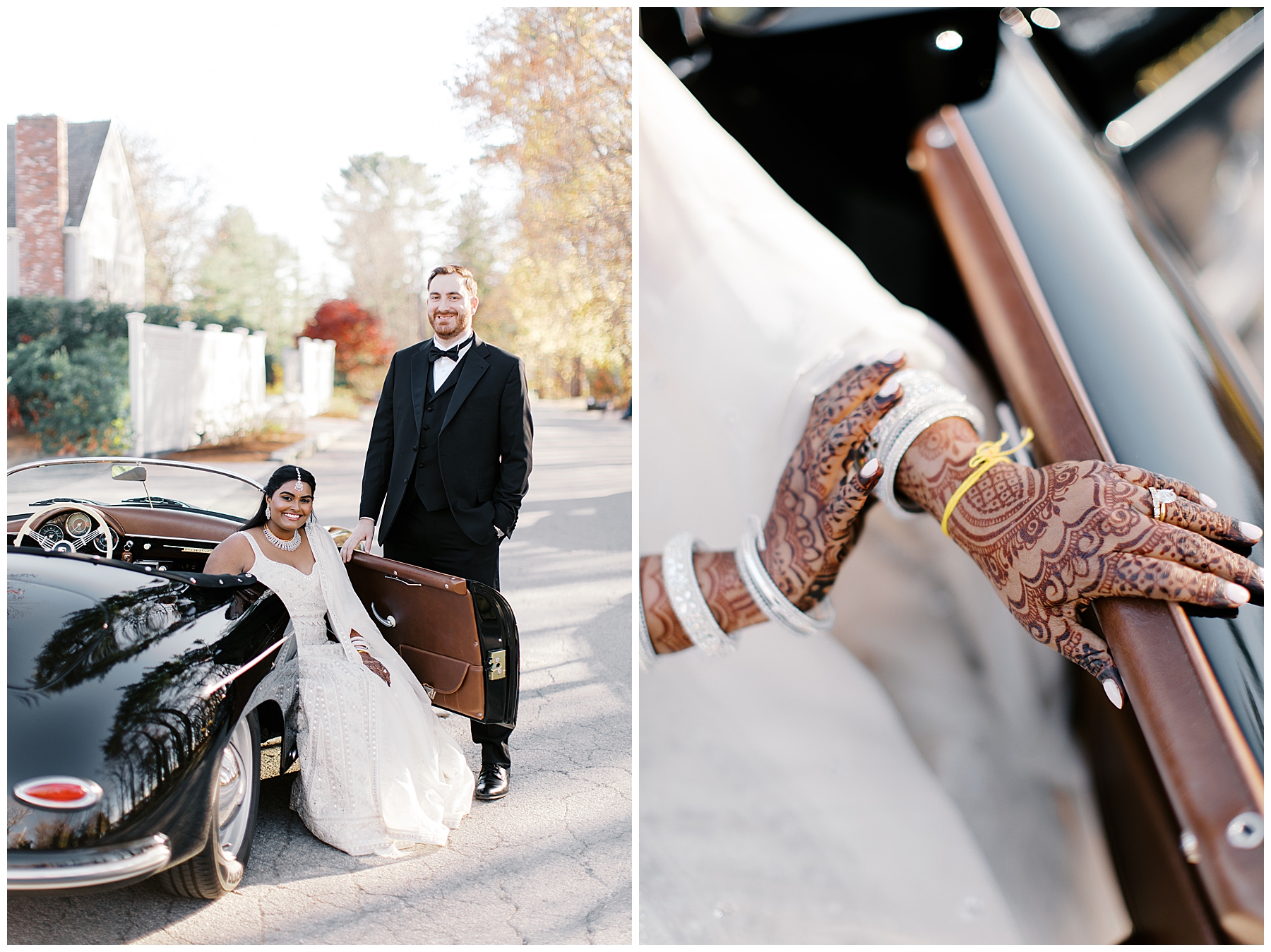 newlywed portraits from New England wedding
