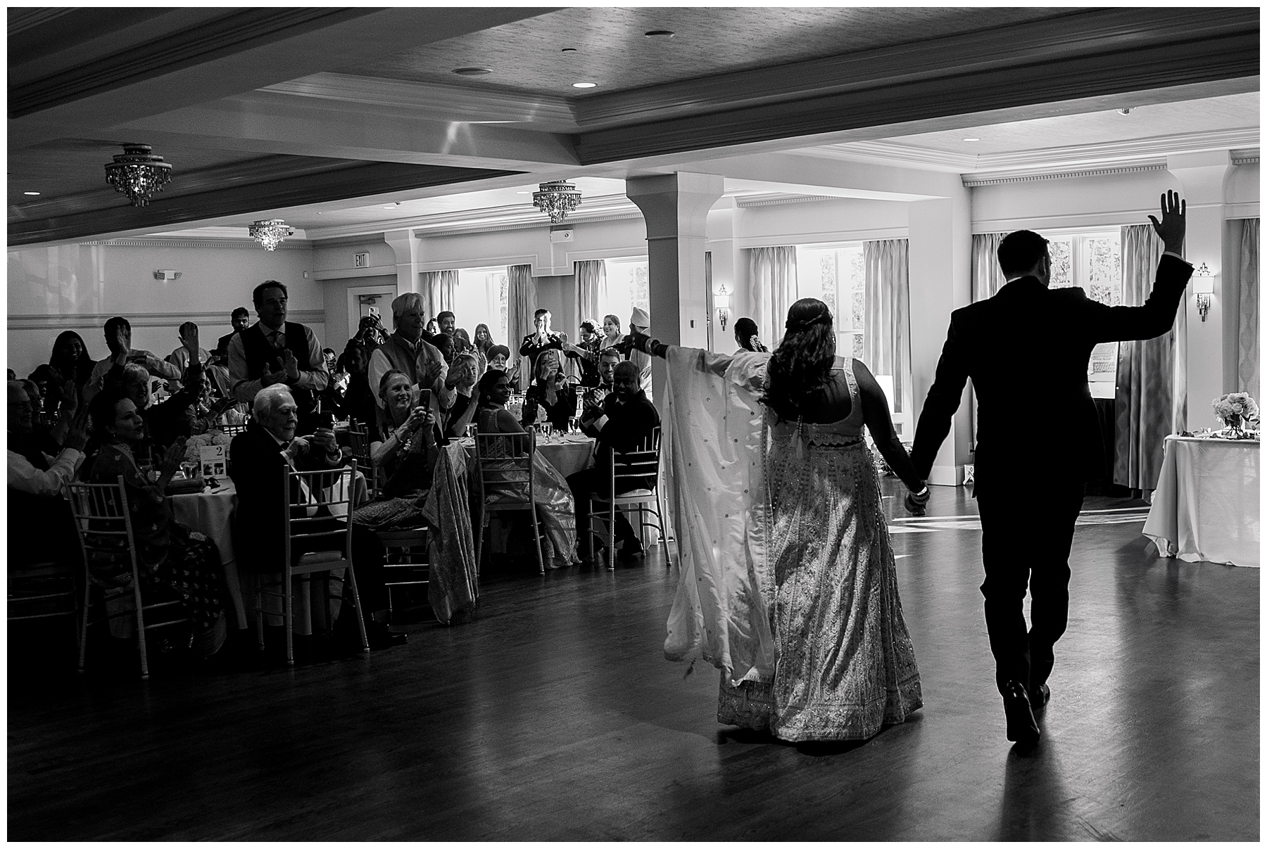 bride and groom grand entrance