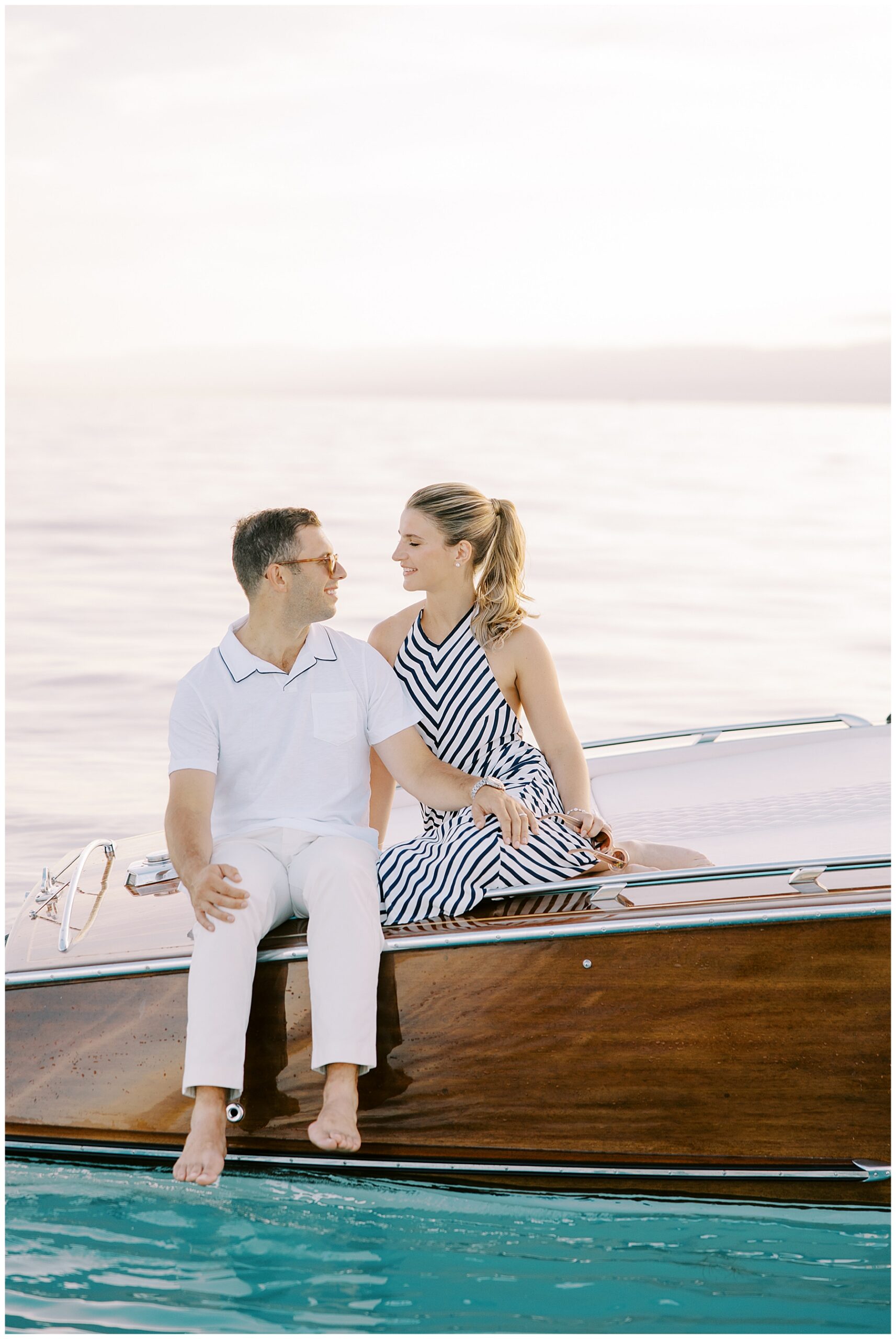 couple sitting on boat