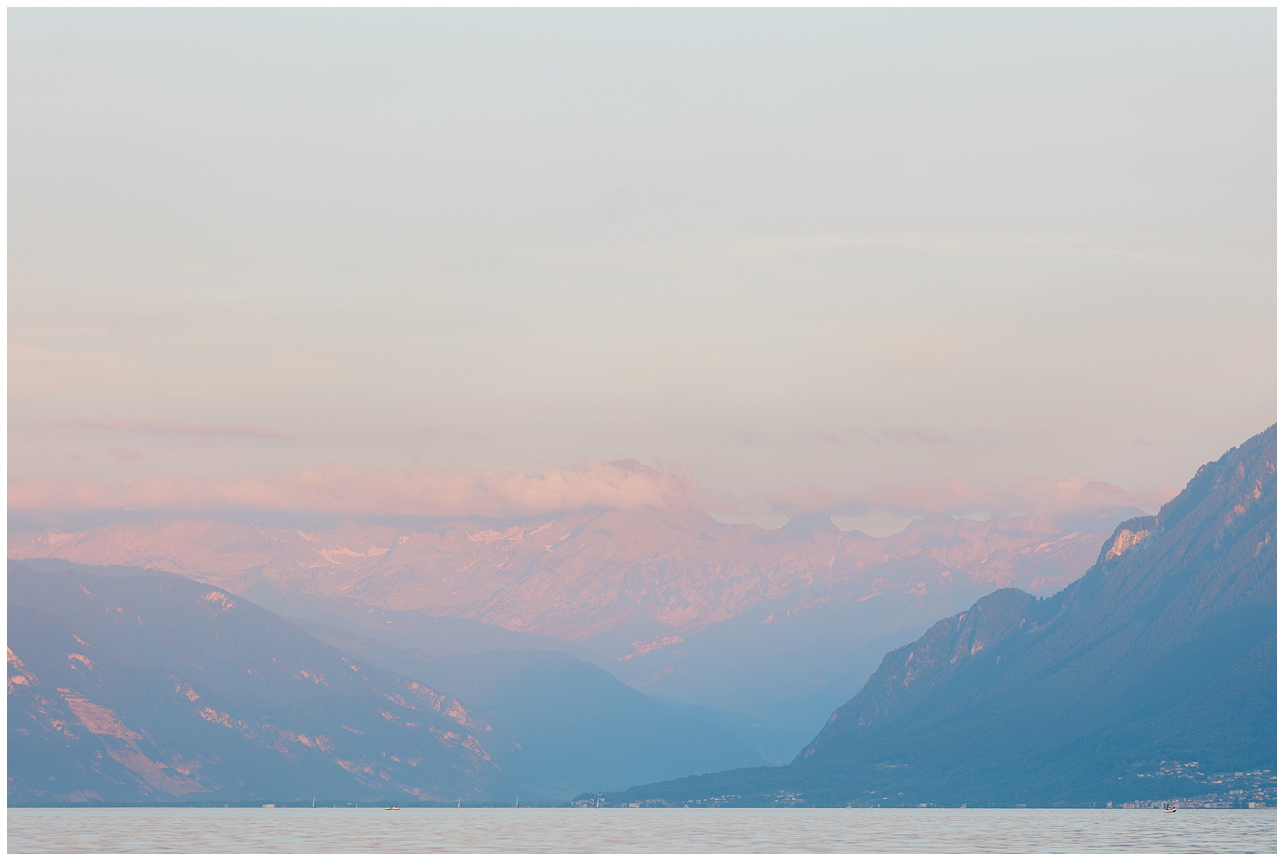 Lake Geneva in Lausanne, Switzerland