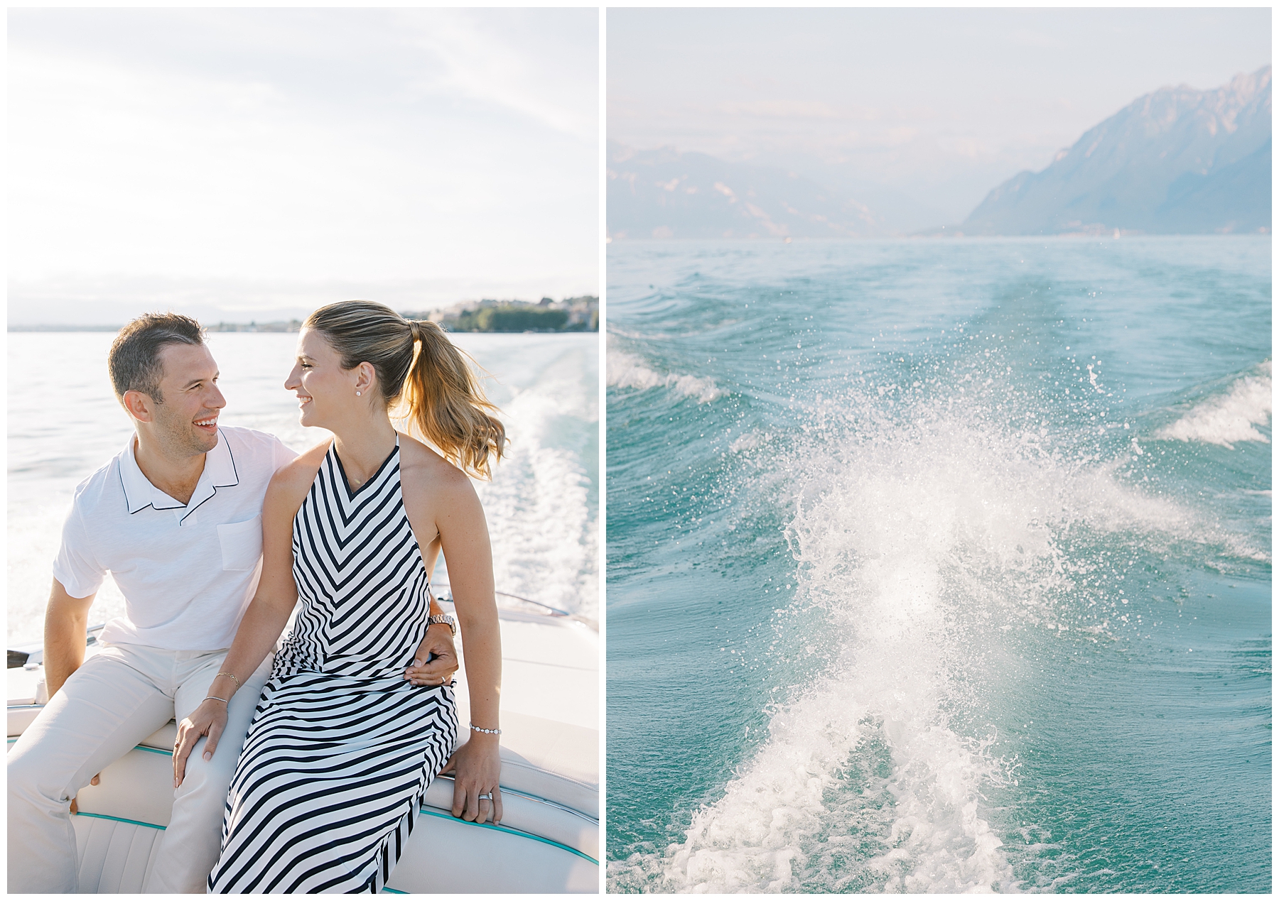 Lake Geneva boat ride to kickoff wedding weekend in Lausanne, Switzerland