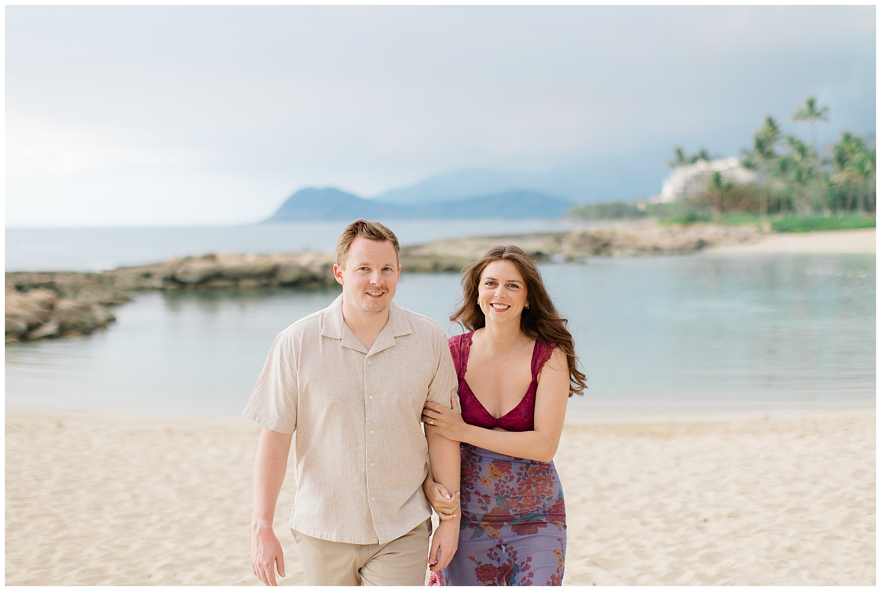 O'ahu Hawaii Engagement Session in Ko Olina