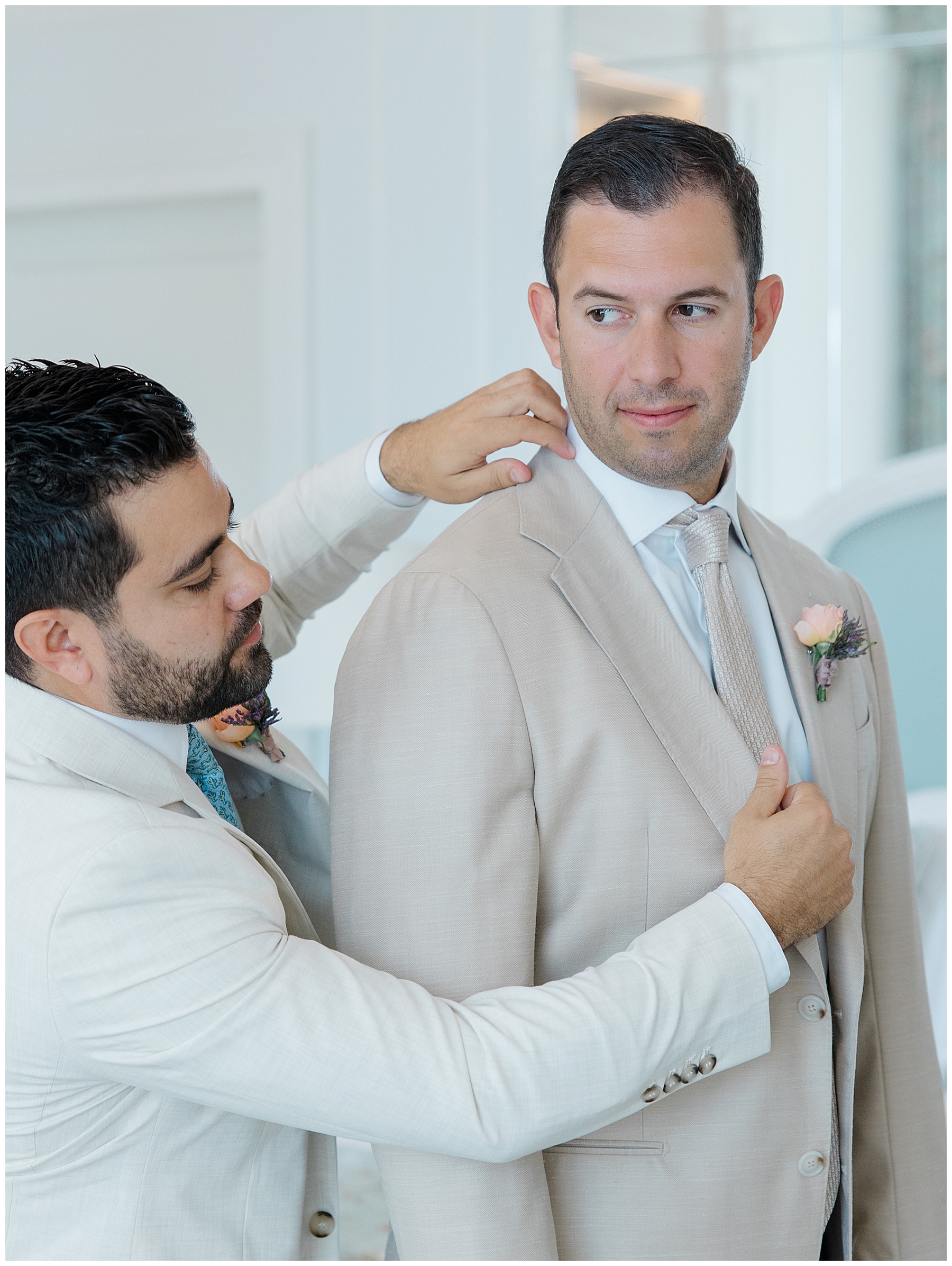 groom getting ready