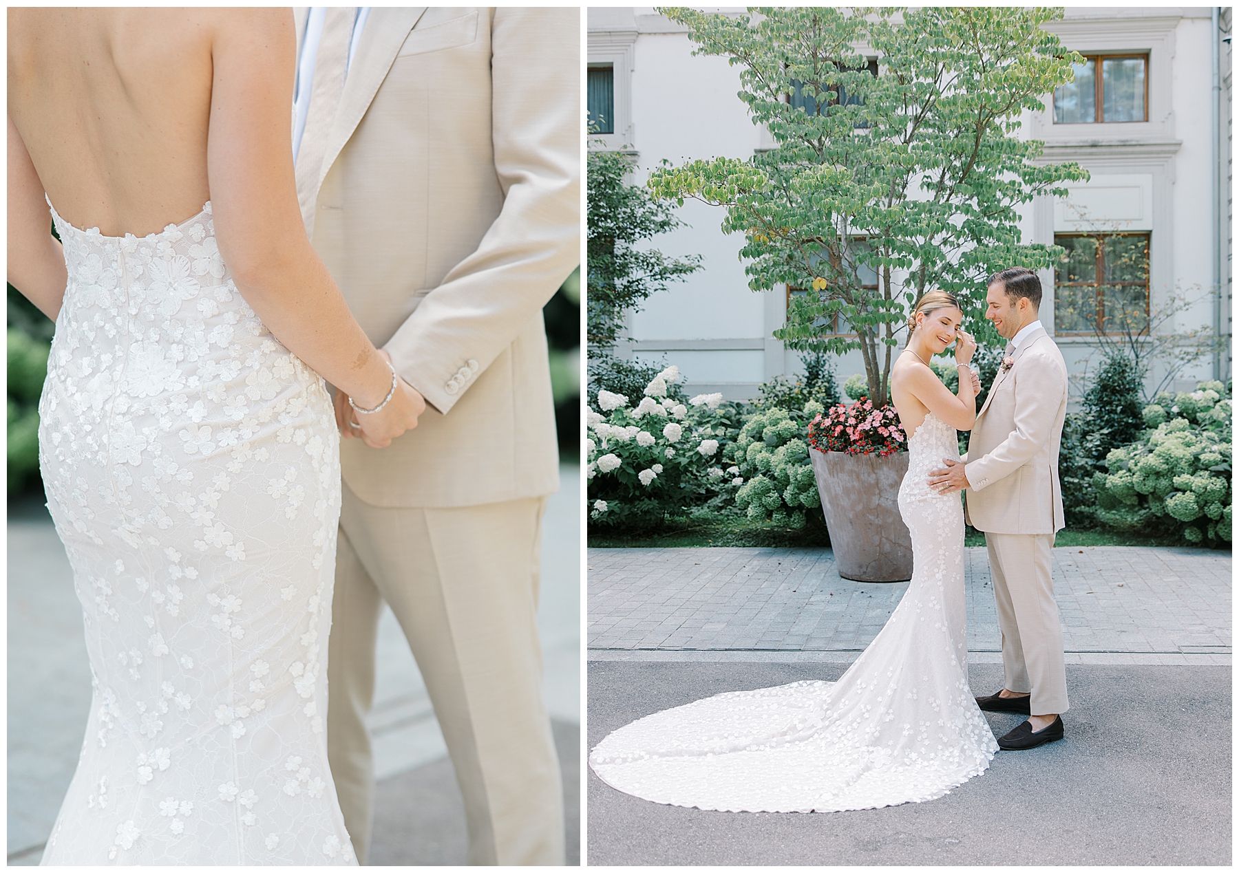candid first look portraits