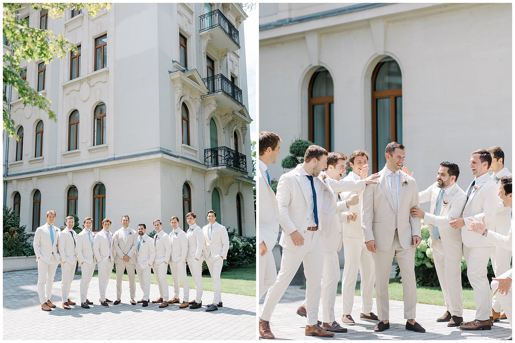 groom and groomsmen photos