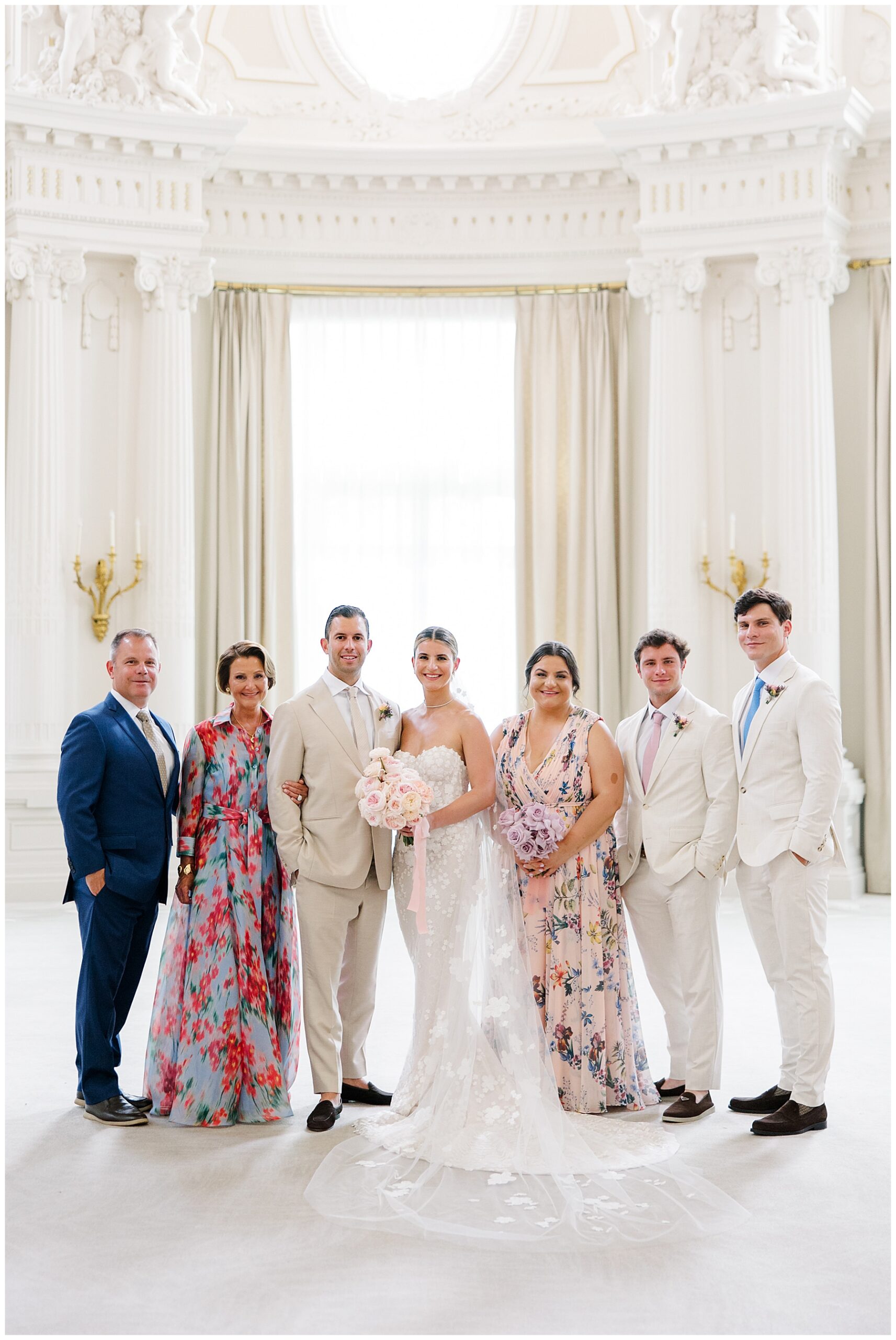 family portraits from Luxury Garden Wedding at Porte de Iris in Switzerland
