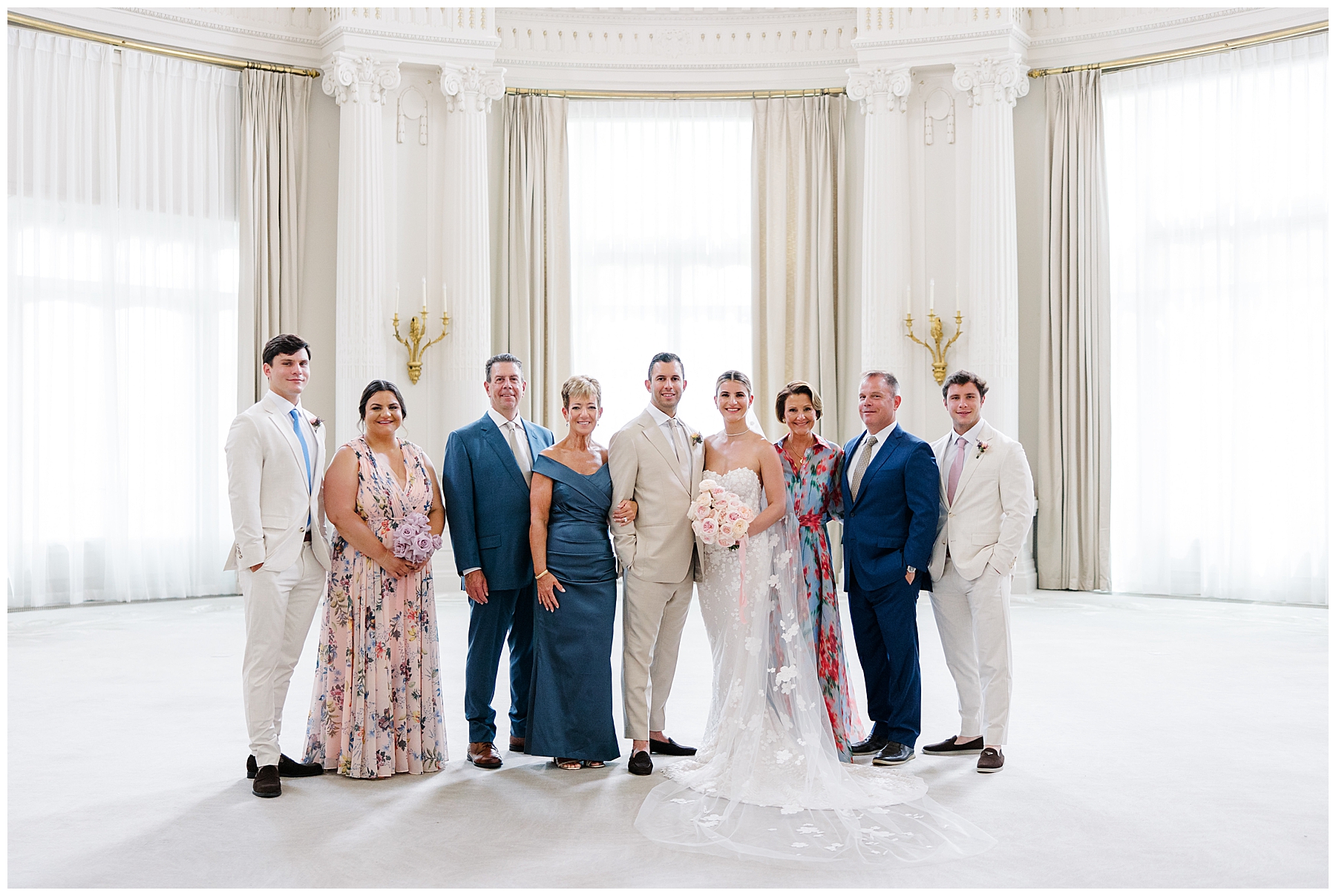 family portraits from Luxury Garden Wedding at Porte de Iris in Switzerland