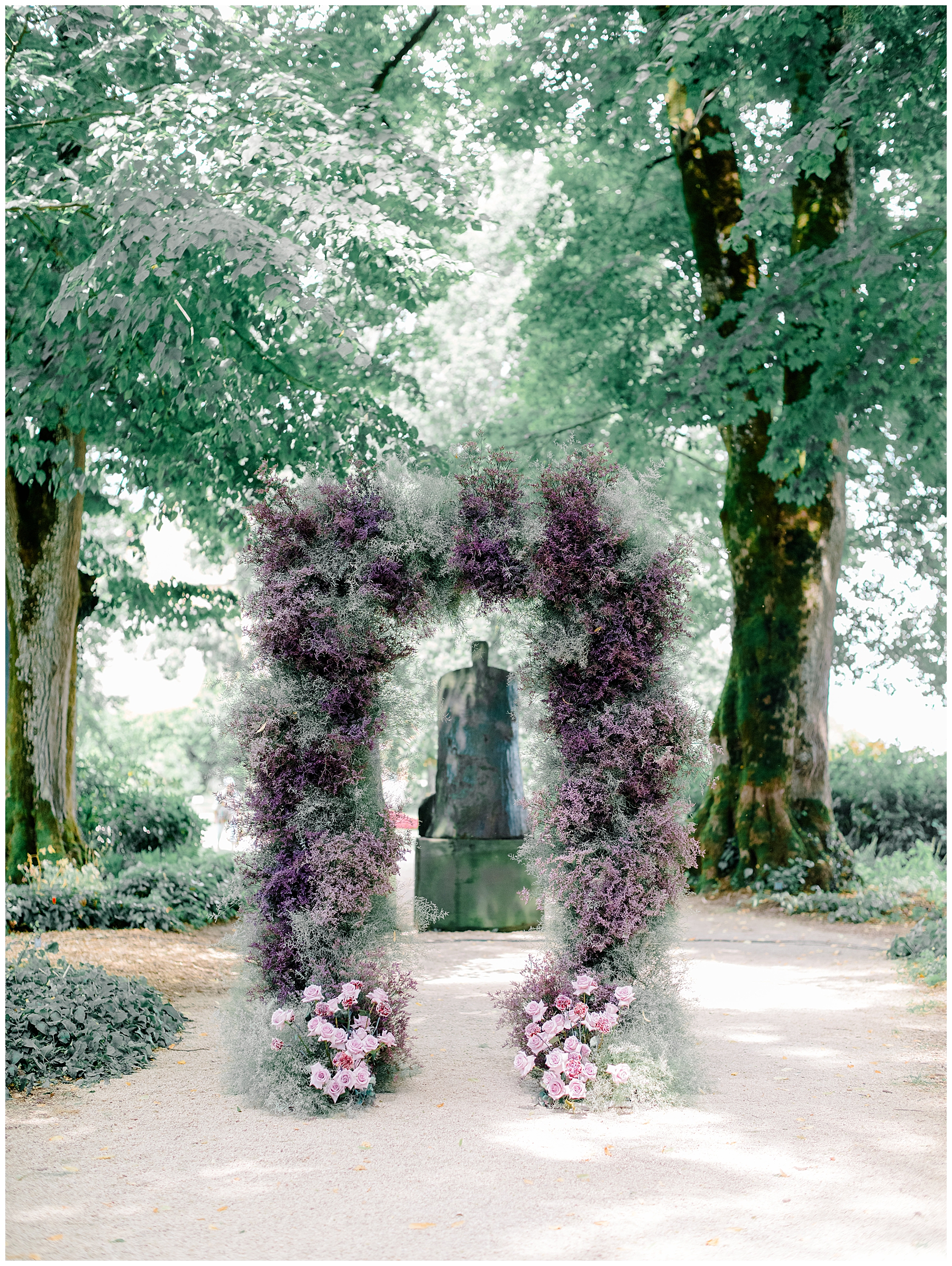enchanting floral wedding arch