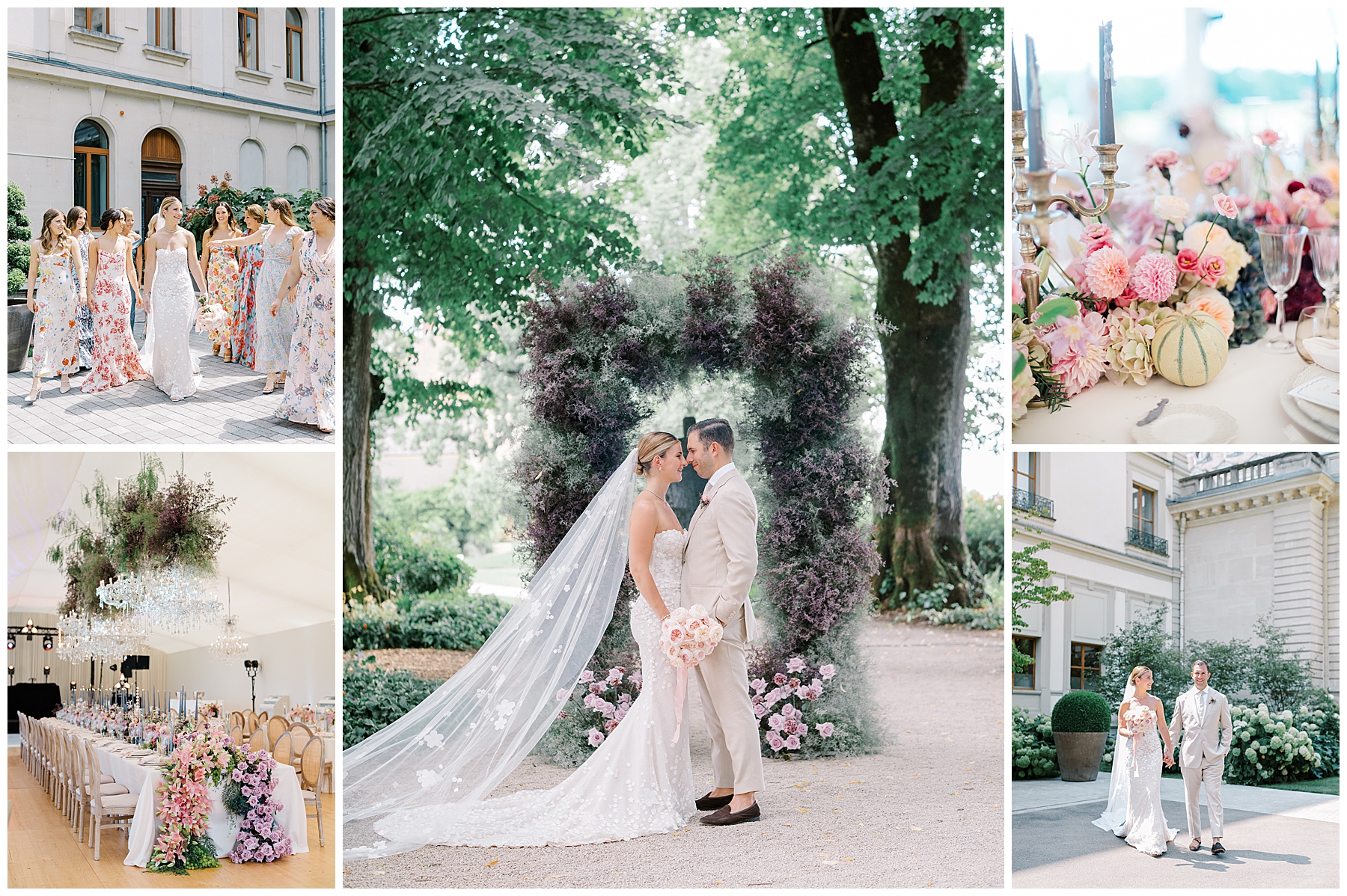 Luxury Garden Wedding at Porte de Iris in Switzerland