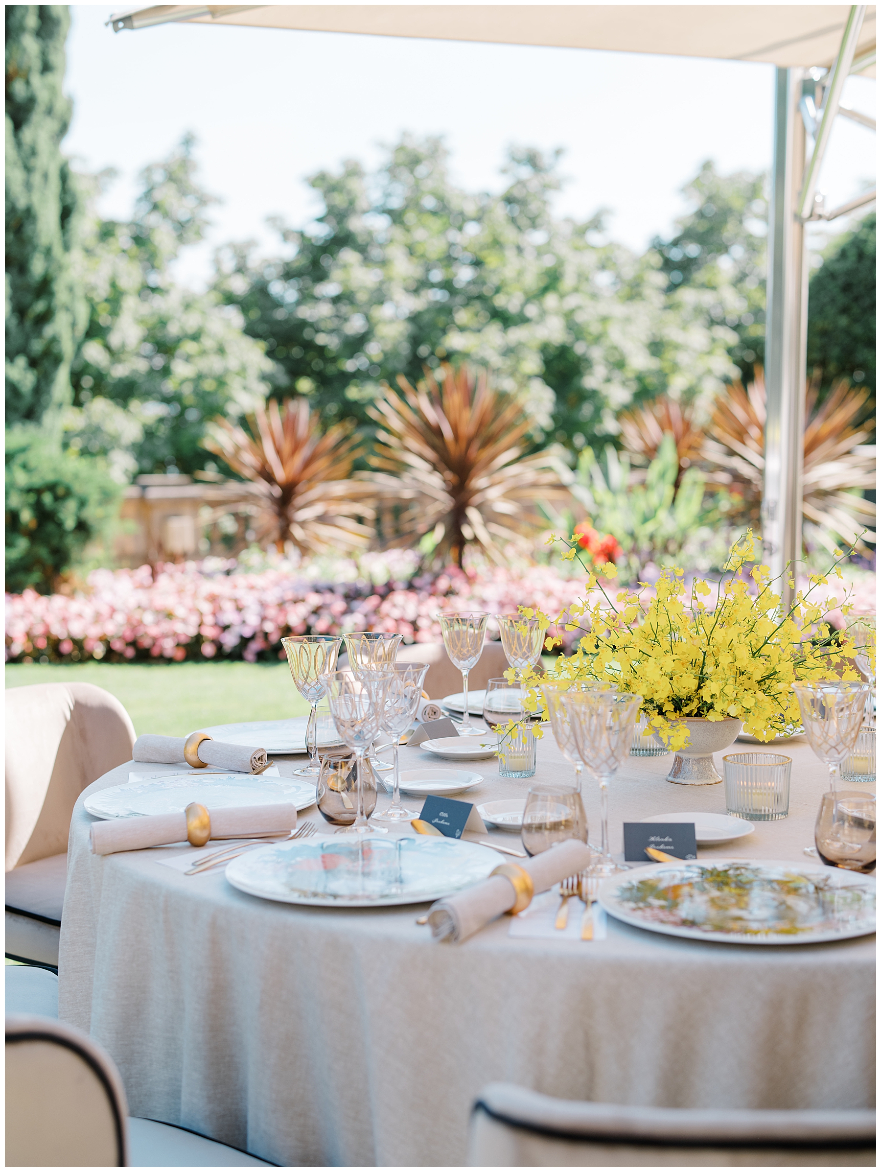 tablescape at wedding welcome party and rehearsal dinner 