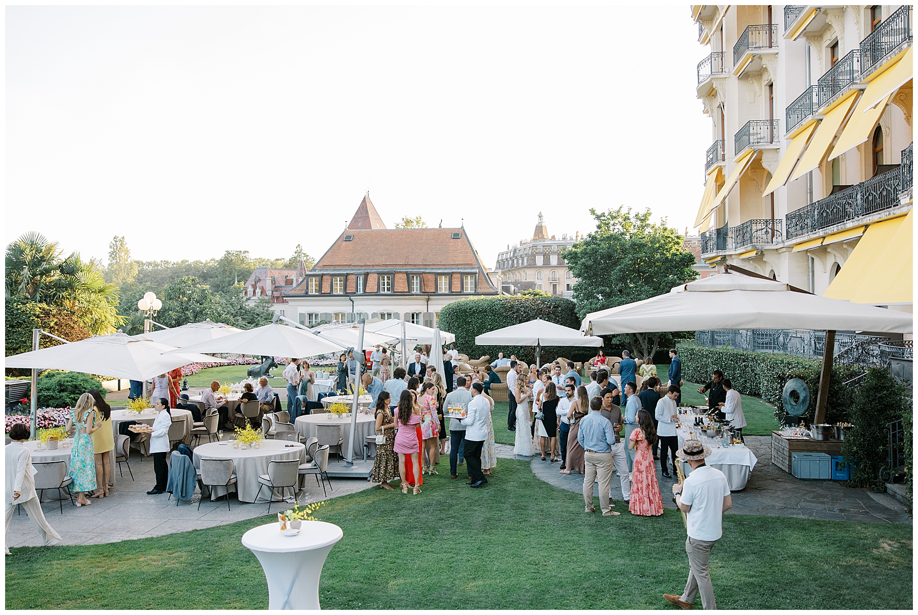 Rehearsal Dinner at Beau-Rivage Palace in Lausanne, Switzerland