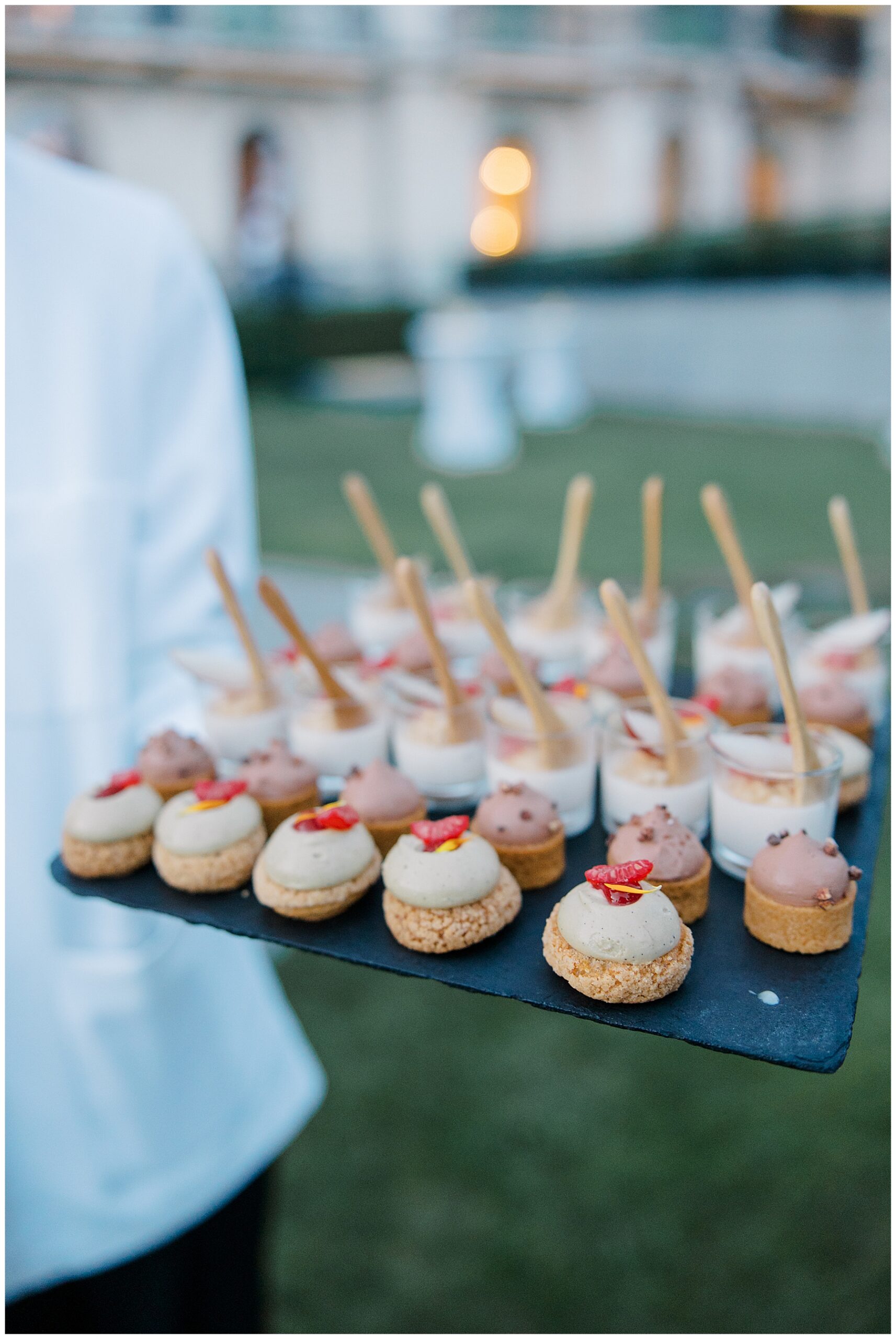 desserts at rehearsal dinner 