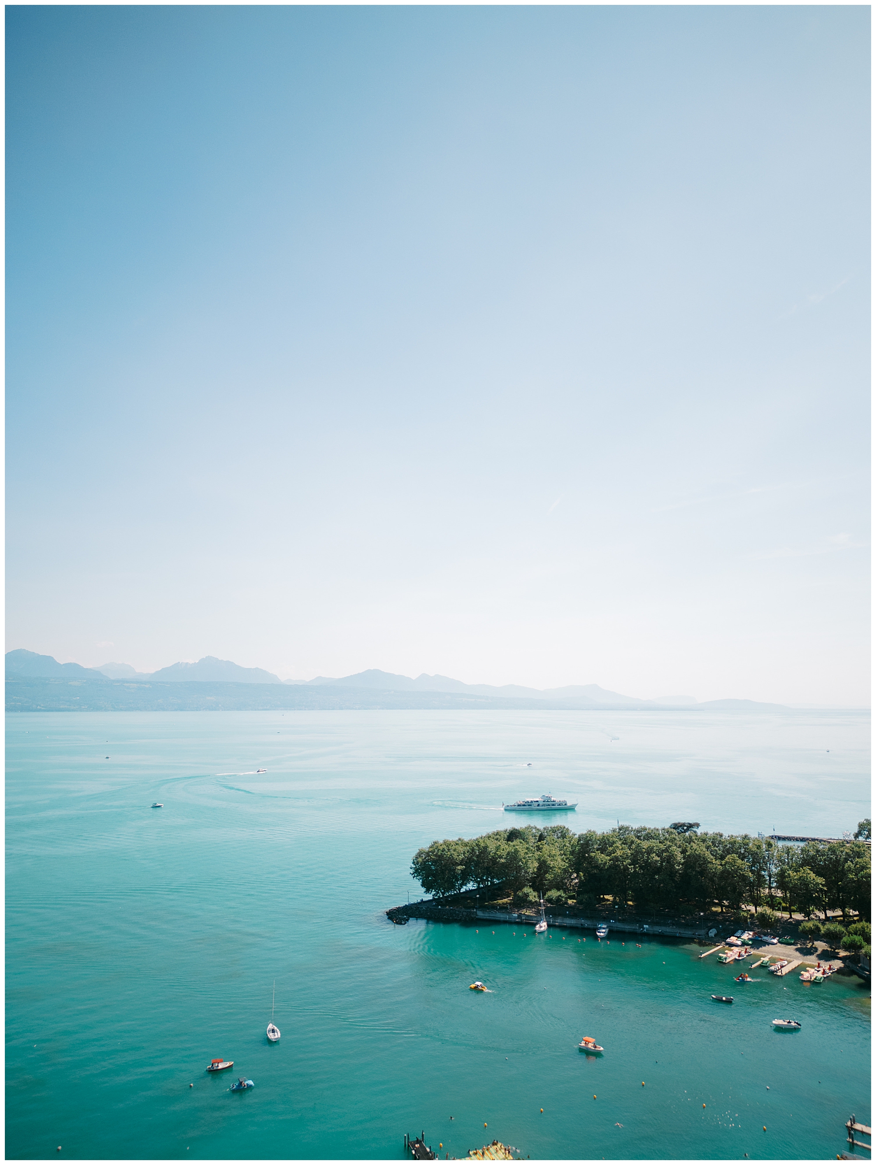 Lake Geneva in Lausanne, Switzerland