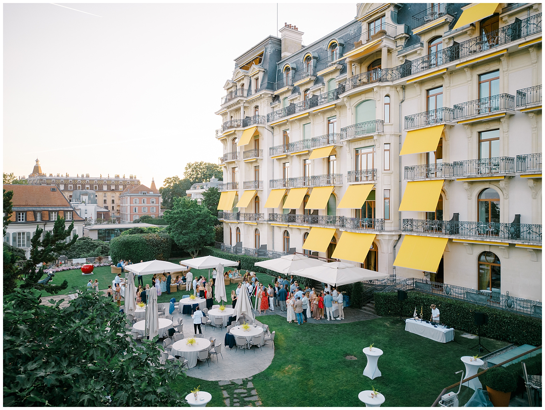 Rehearsal Dinner at Beau-Rivage Palace in Lausanne, Switzerland