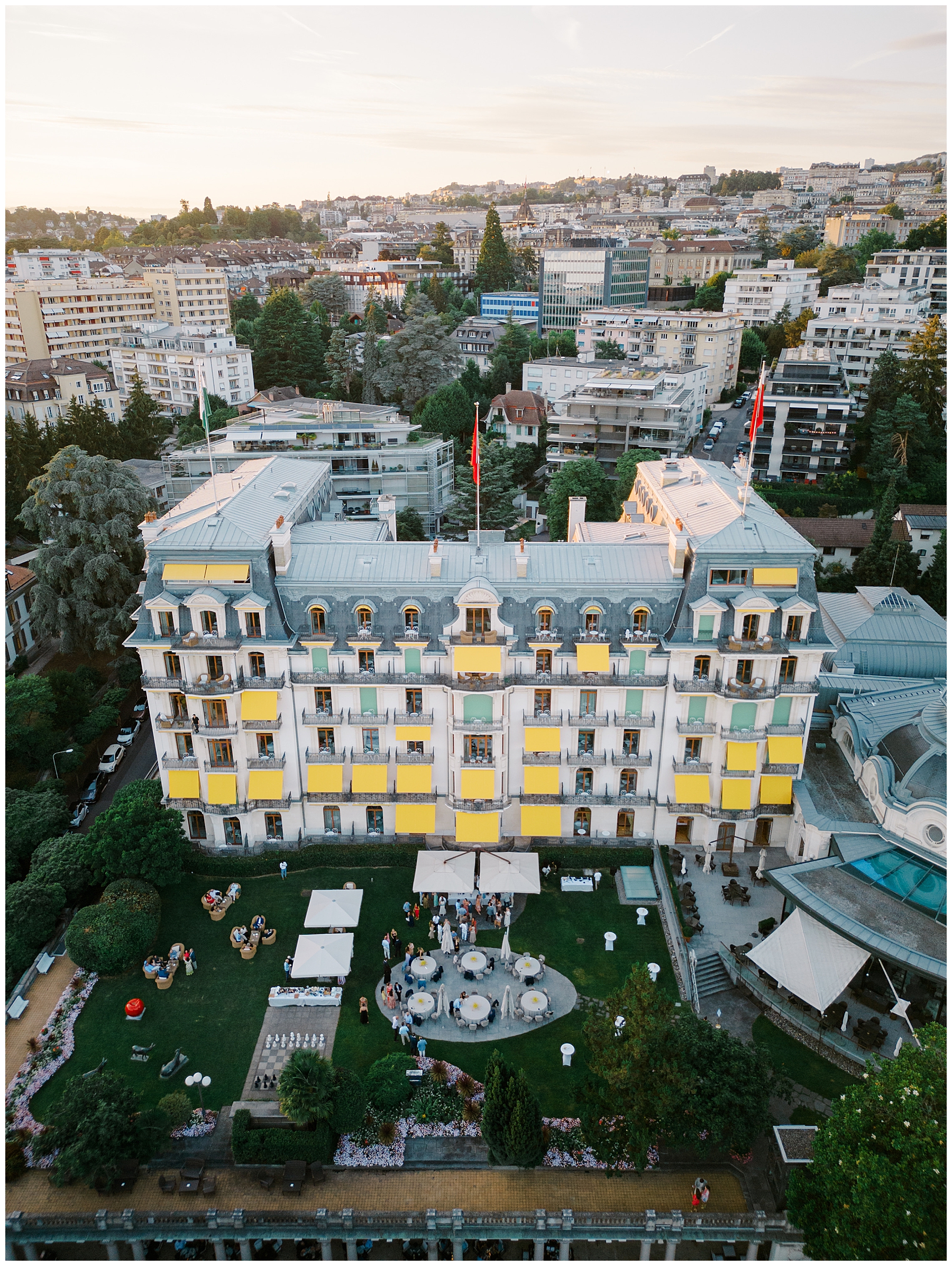 Beau-Rivage Palace in Lausanne, Switzerland
