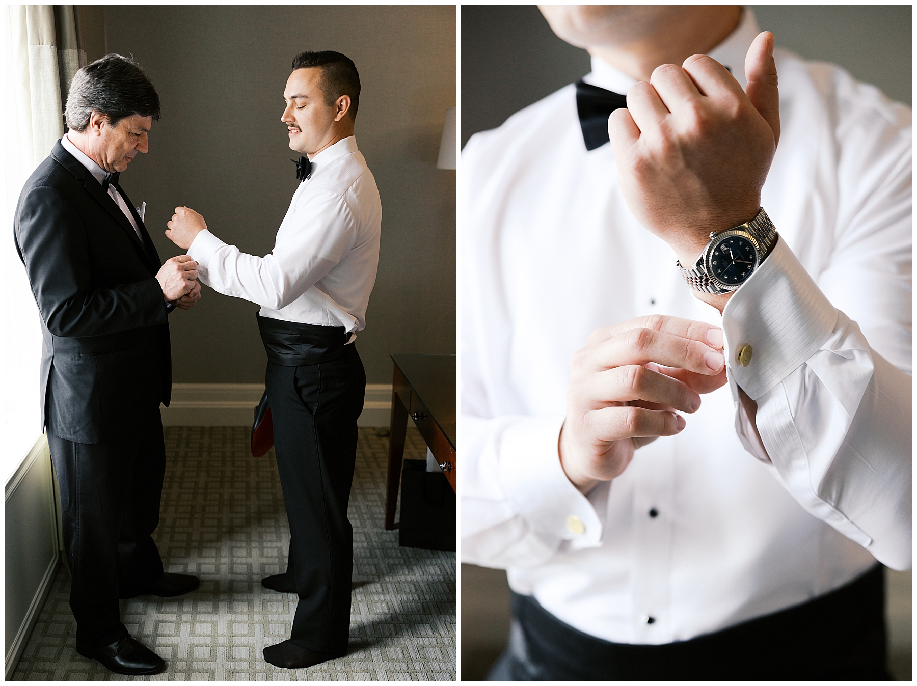 groom getting ready 