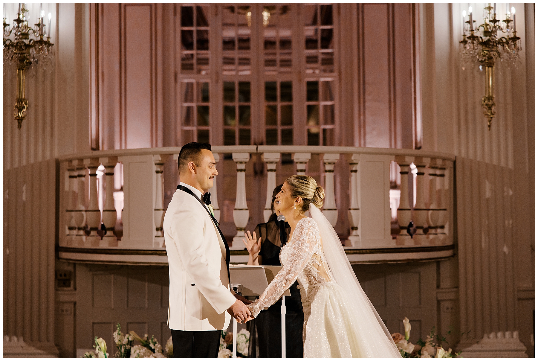 wedding ceremony at Fairmont Copley Plaza