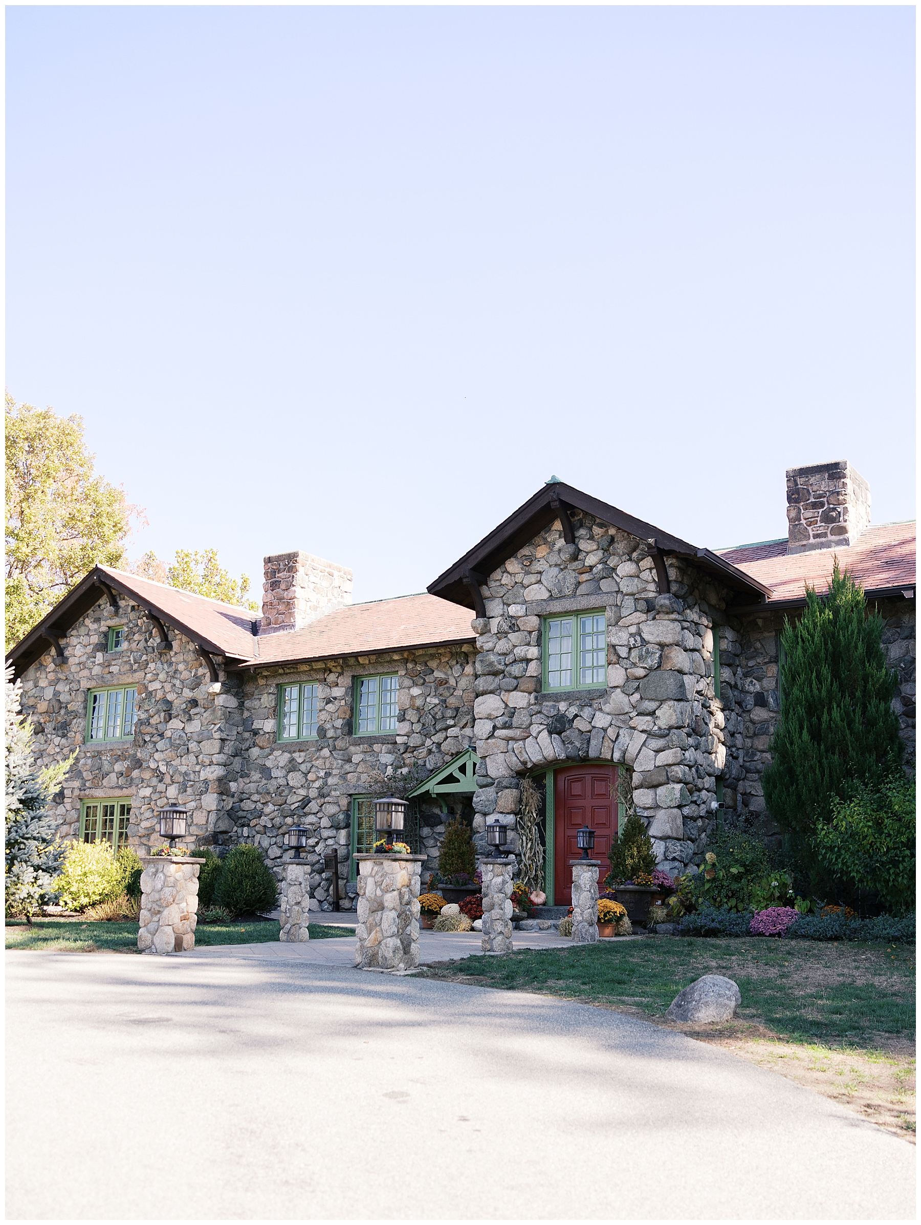 stone exterior of Willowdale Estate