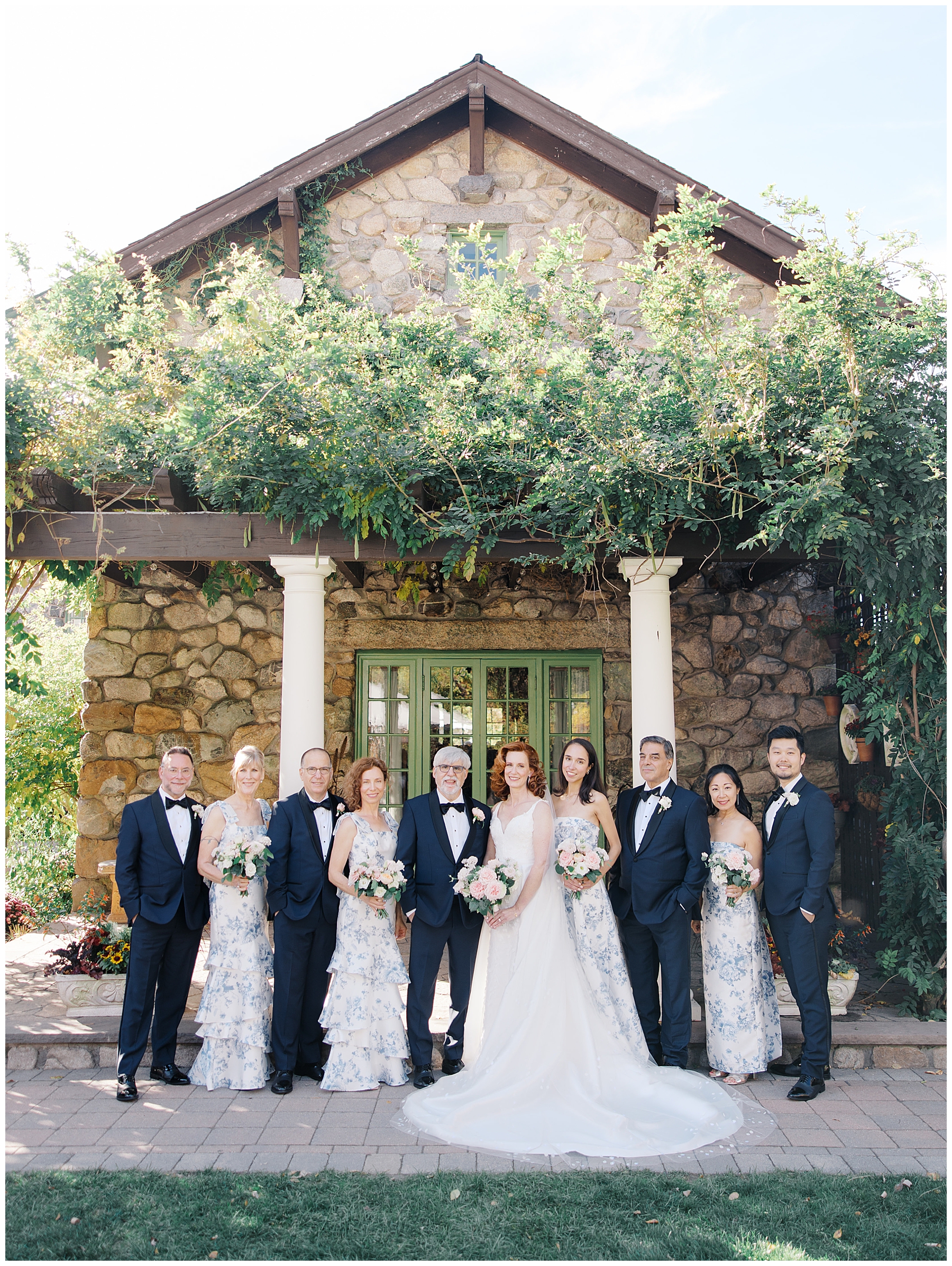 wedding party portraits at Willowdale Estate