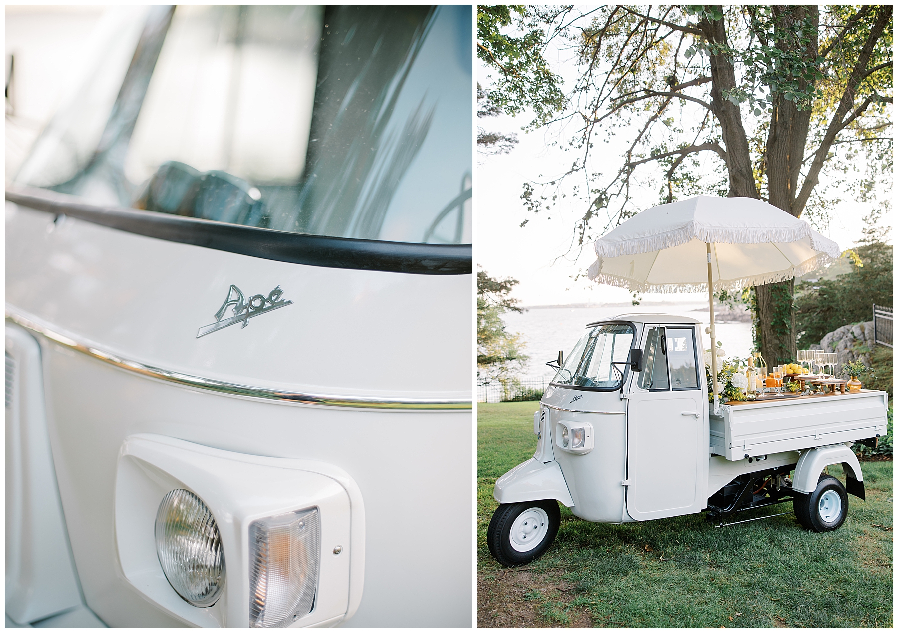 mobile bar on Italian cart